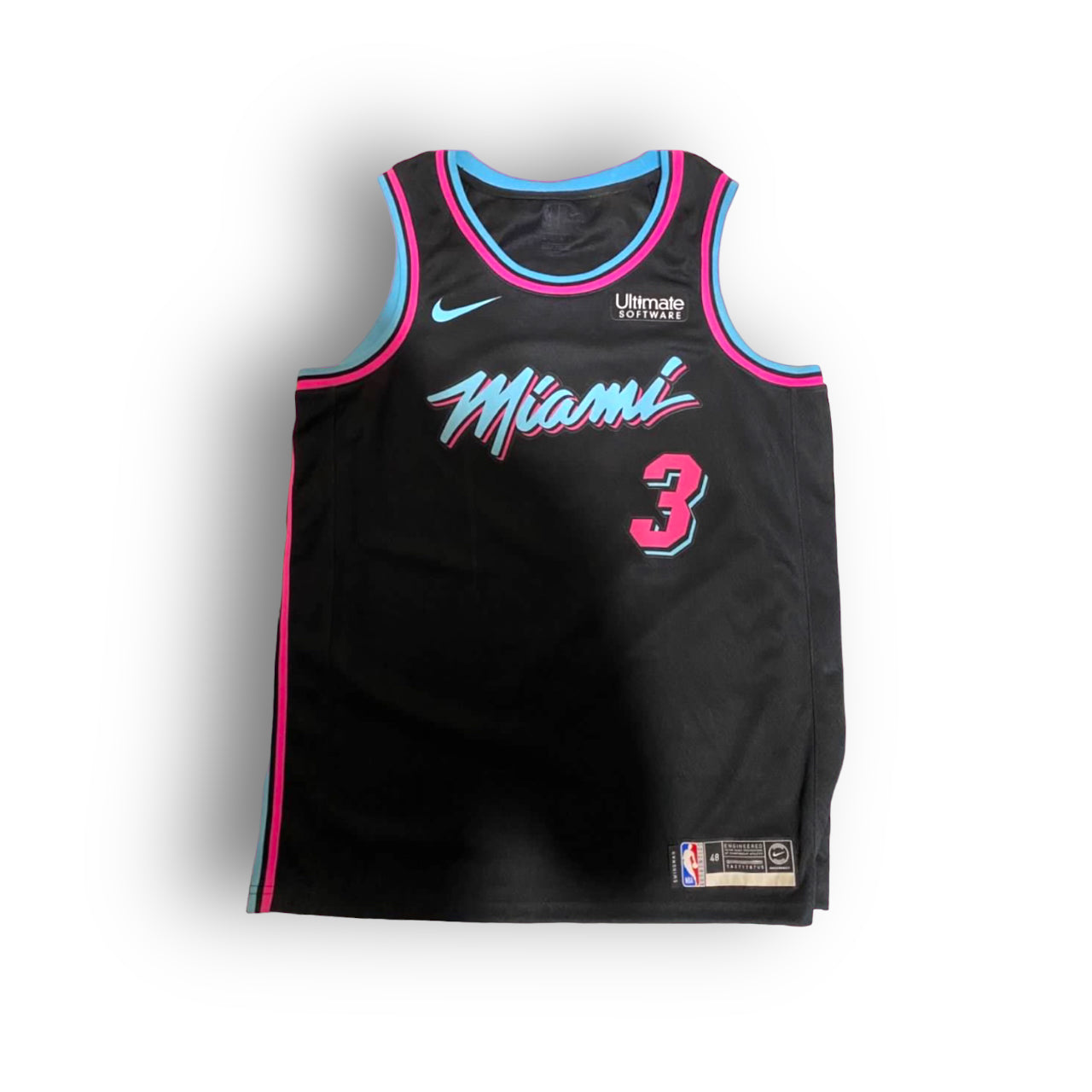 Dwyane Wade Miami Heat 2019-2020 City Edition Nike Swingman Jersey- Blue/Pink - Hoop Jersey Store