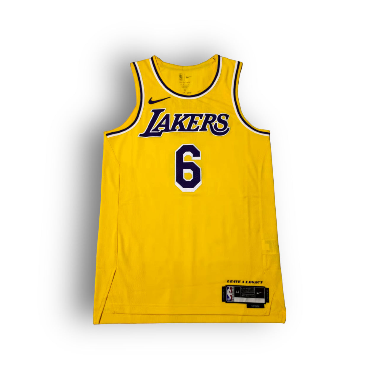 LeBron James Los Angeles Lakers Icon Edition Nike Authentic Jersey - Yellow #6 - Hoop Jersey Store
