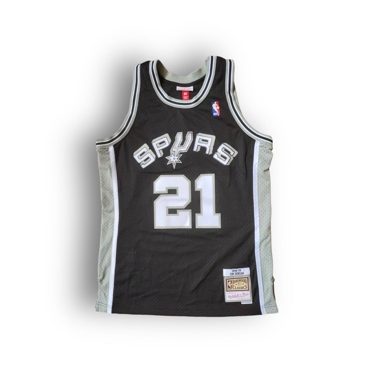 Tim Duncan San Antonio Spurs 1998-1999 Hardwood Classic Away Mitchell & Ness Swingman Jersey - Black