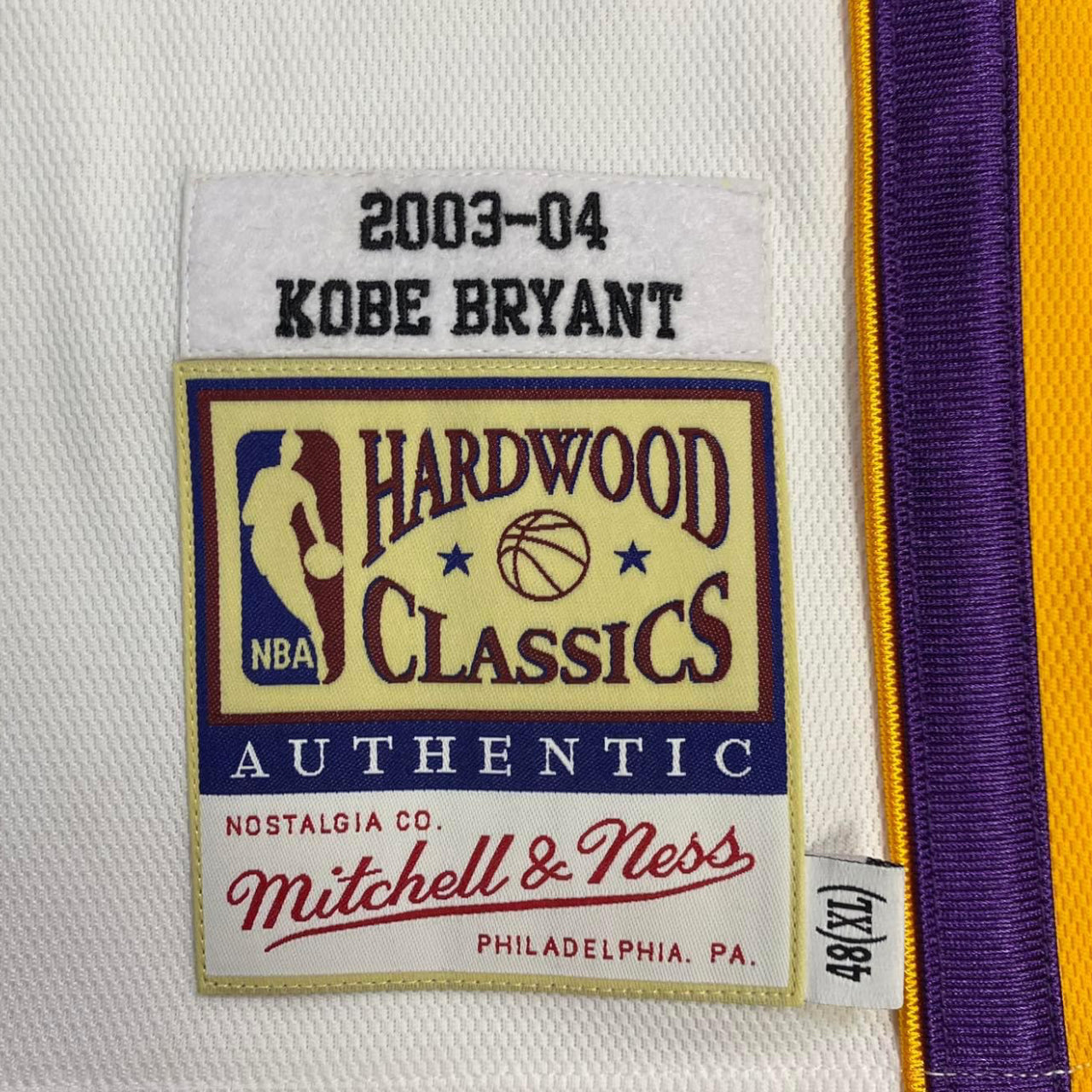 Mitchell and Ness Kobe Bryant Los Angeles Lakers 2003-2004 Alternate Authentic Jersey - White #8 - Hoop Jersey Store