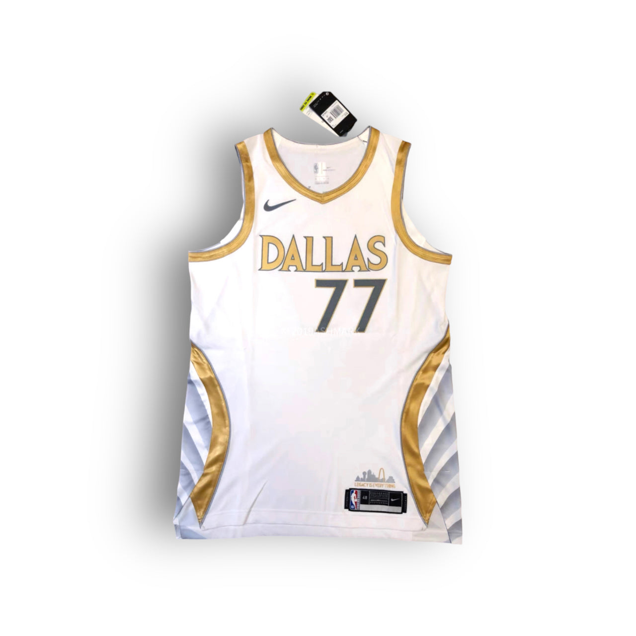 Luka Doncic Dallas Mavericks 2020-2021 City Edition Nike Authentic Jersey - White/Gold - Hoop Jersey Store