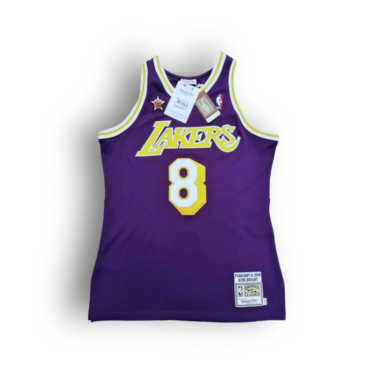 Mitchell and Ness Kobe Bryant Los Angeles Lakers 1998 NBA All-Star Game Western Team Authentic Jersey - Purple #8 - Hoop Jersey Store