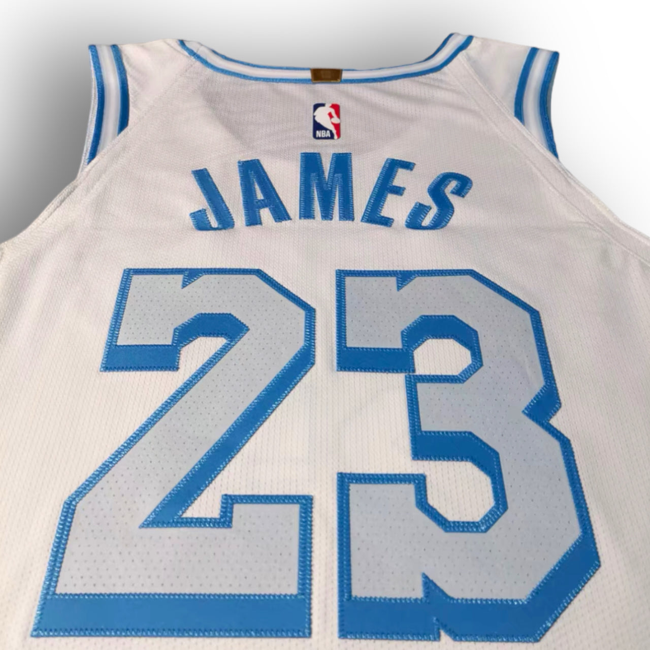 LeBron James Los Angeles Lakers 2020-2021 City Edition Nike Authentic Jersey - White/Blue #23 - Hoop Jersey Store