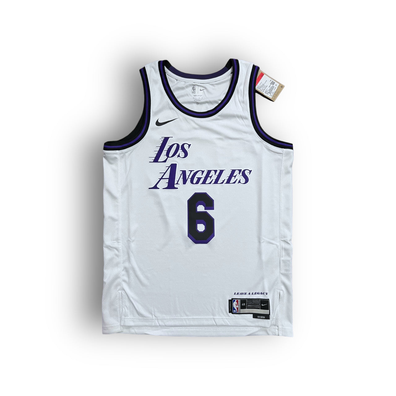 LeBron James Los Angeles Lakers 2022-2023 City Edition Nike Swingman Jersey - White #6 - Hoop Jersey Store