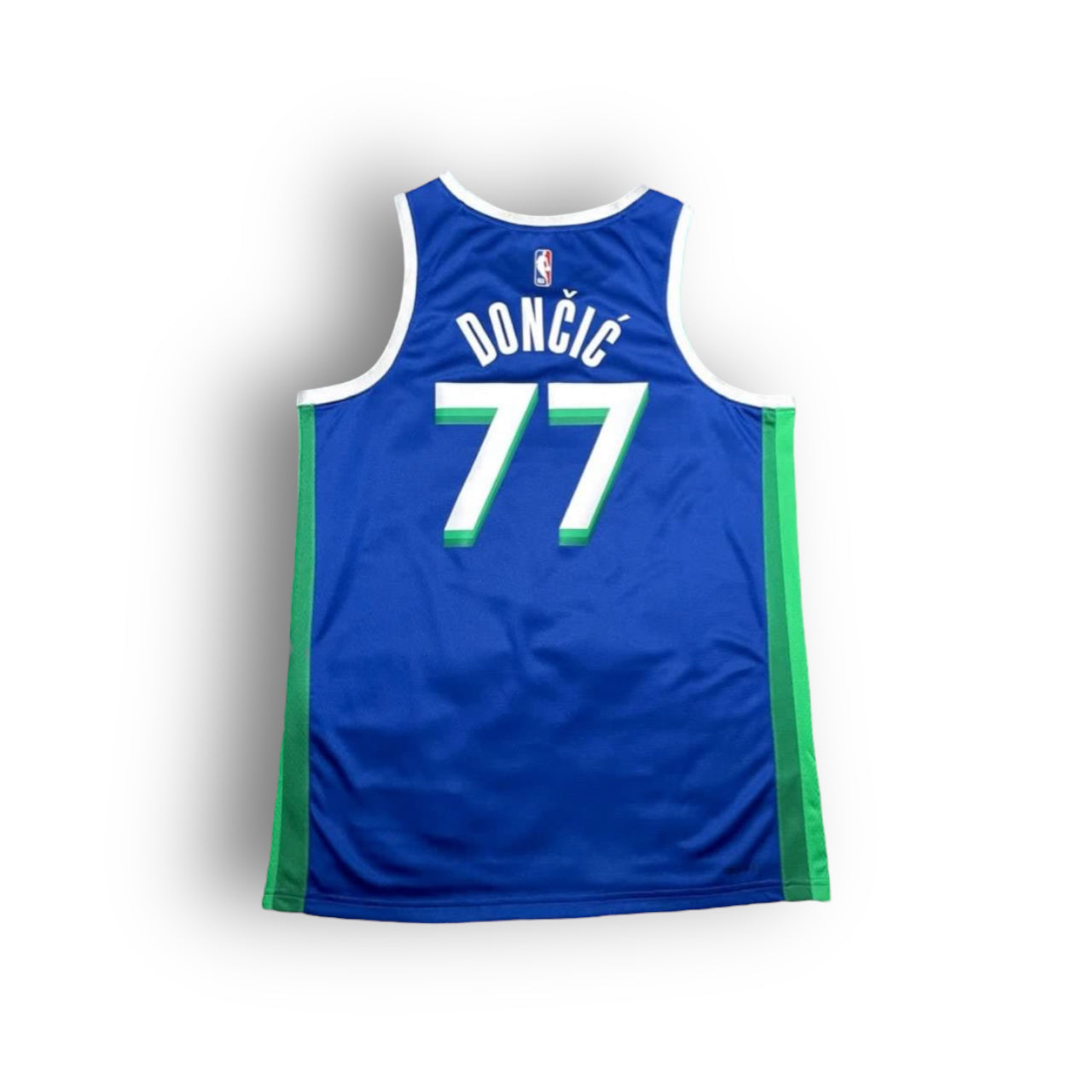 Luka Doncic Dallas Mavericks 2022-2023 City Edition Nike Swingman Jersey Blue/Green - Hoop Jersey Store