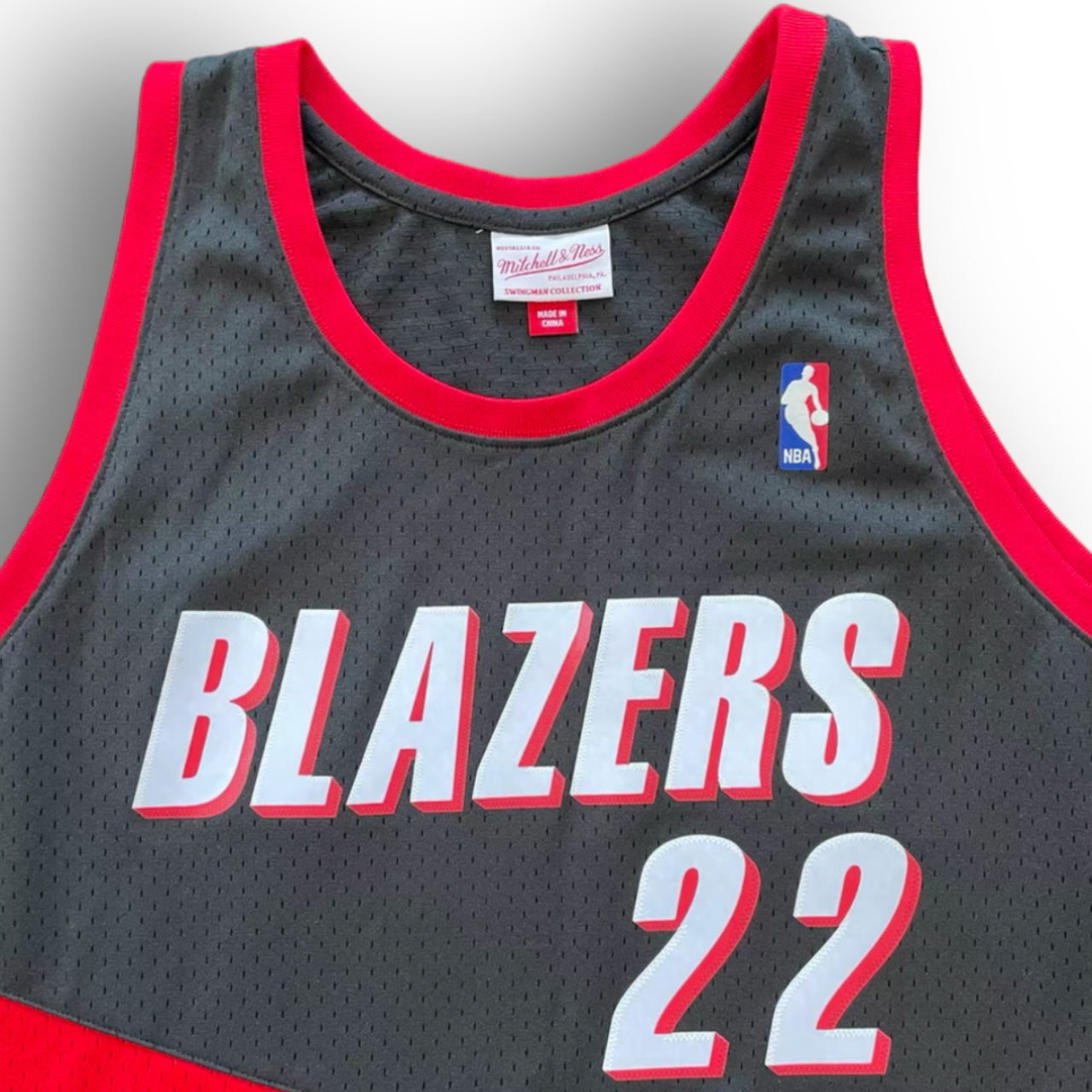 Clyde Drexler 1991-1992 Portland Trail Blazers Away Mitchell & Ness Swingman Jersey - Black - Hoop Jersey Store