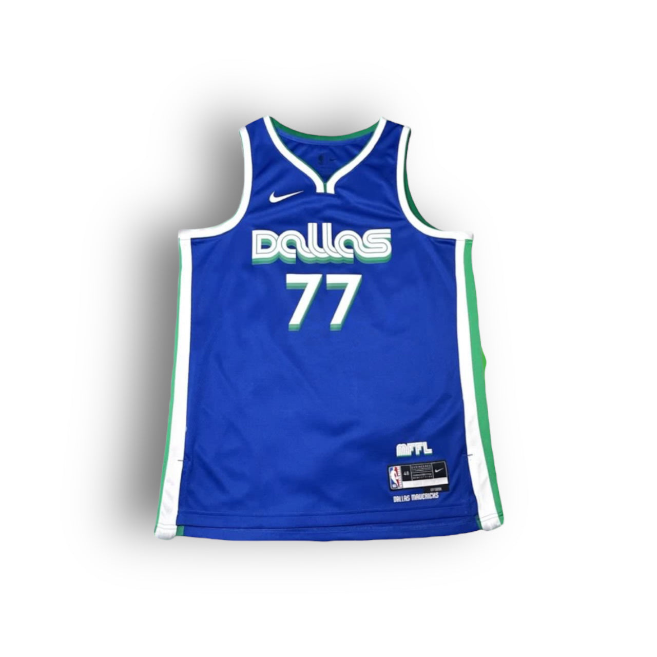 Luka Doncic Dallas Mavericks 2022-2023 City Edition Nike Swingman Jersey Blue/Green - Hoop Jersey Store