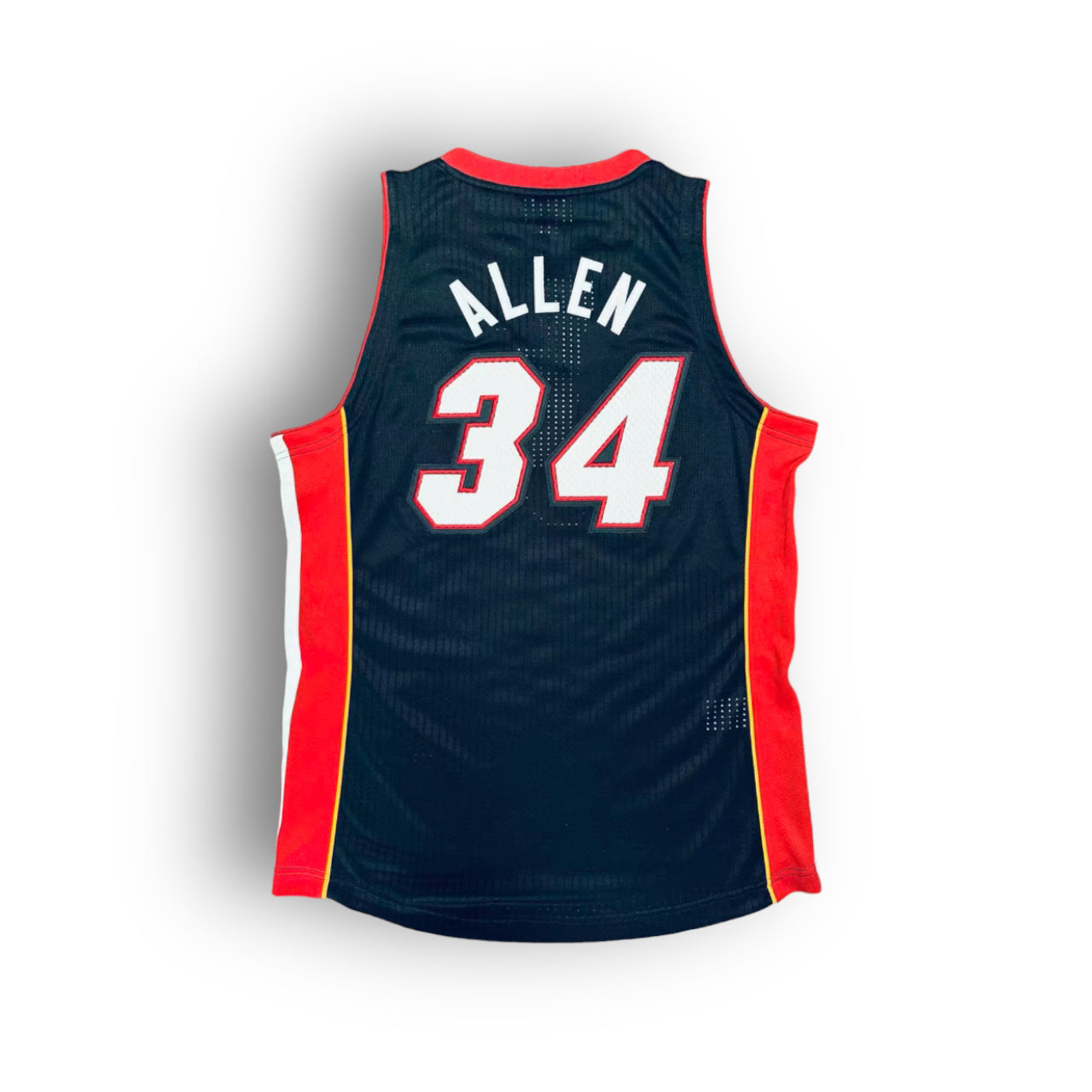 Mitchell and Ness Ray Allen Miami Heat 2013 NBA Finals Away Authentic Jersey - Black - Hoop Jersey Store