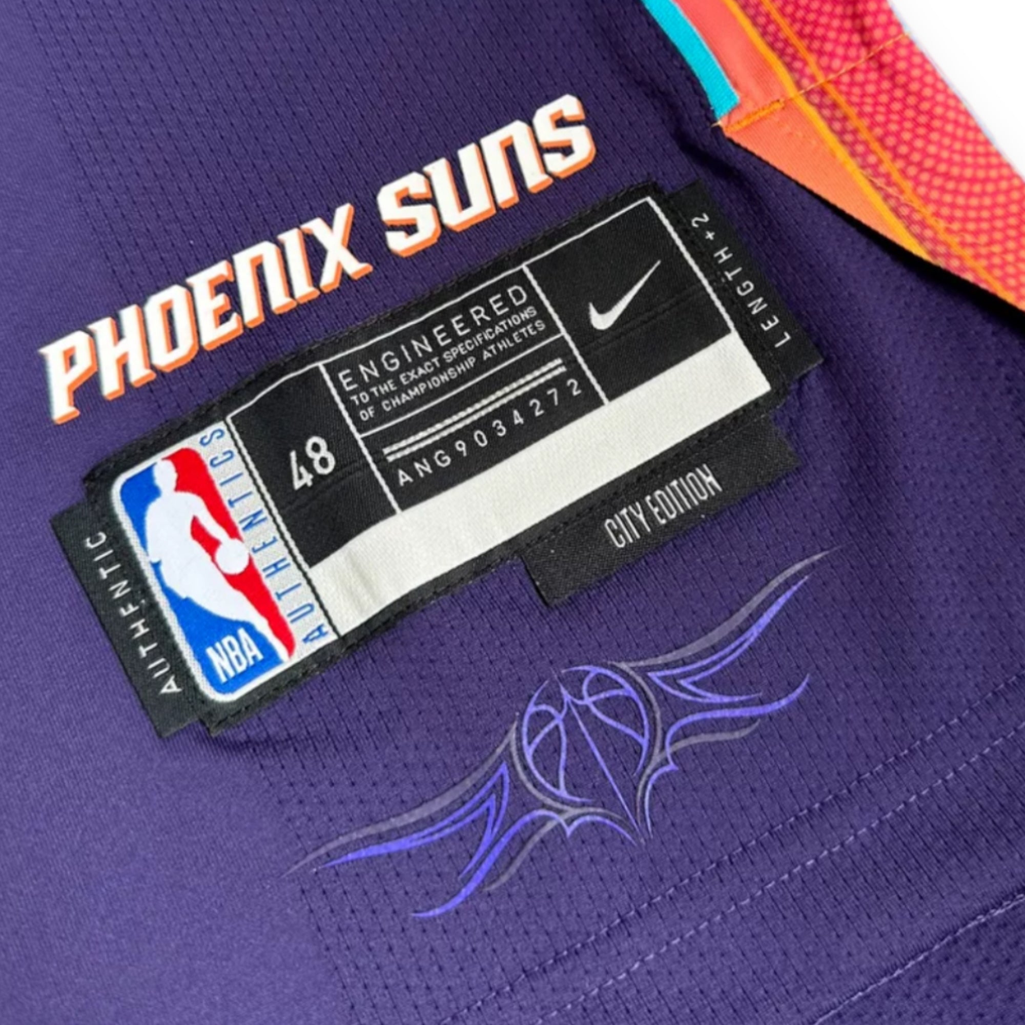 Kevin Durant Phoenix Suns "El Valle" 2023-2024 City Edition Nike Authentic Jersey - Purple