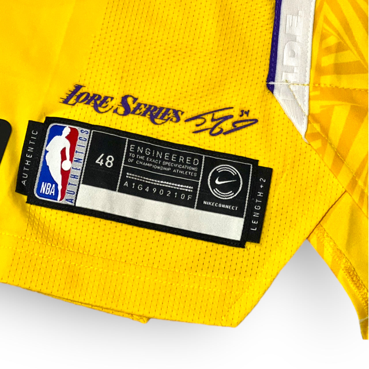 LeBron James Los Angeles Lakers 2019-2020 City Edition Nike Authentic Jersey - Yellow (with "Wish Patch") #23 - Hoop Jersey Store