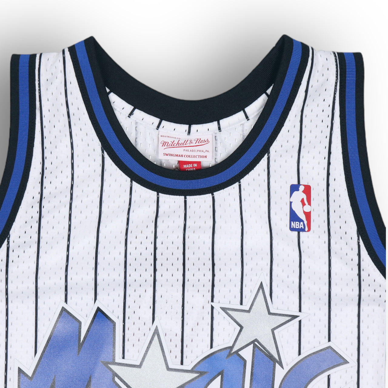 Shaquille O'Neal 1993-1994 Orlando Magic Home Mitchell & Ness Swingman Jersey - White - Hoop Jersey Store