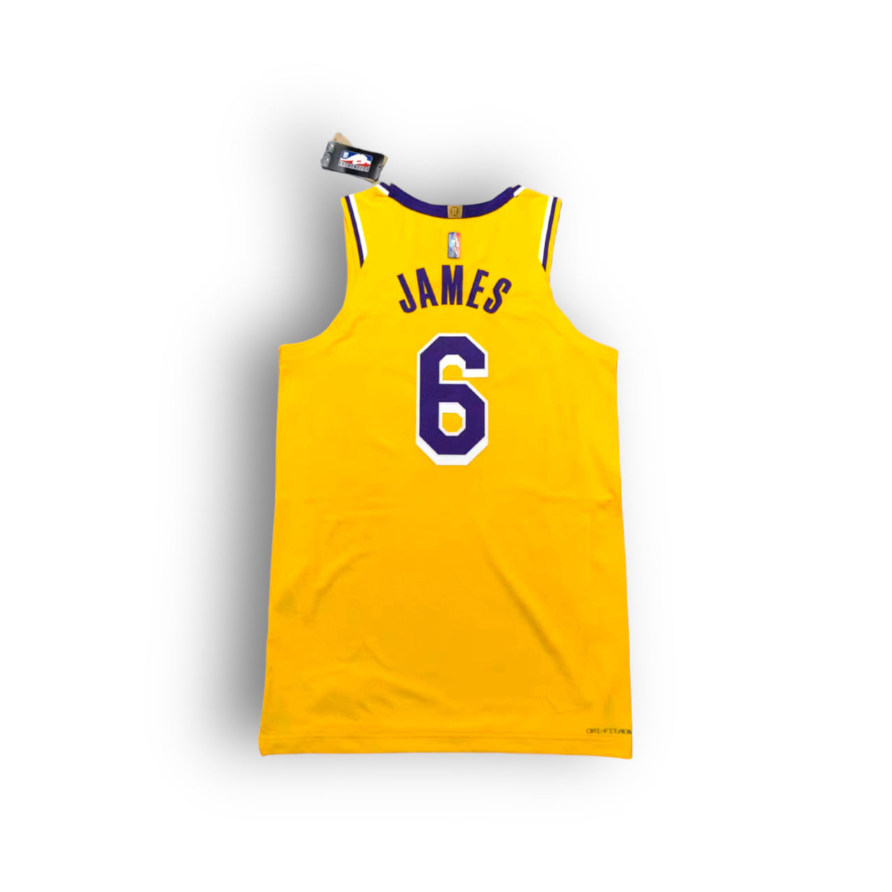 LeBron James Los Angeles Lakers 2021-2022 NBA 75th Anniversary Icon Edition Nike Authentic Jersey - Yellow #6 - Hoop Jersey Store