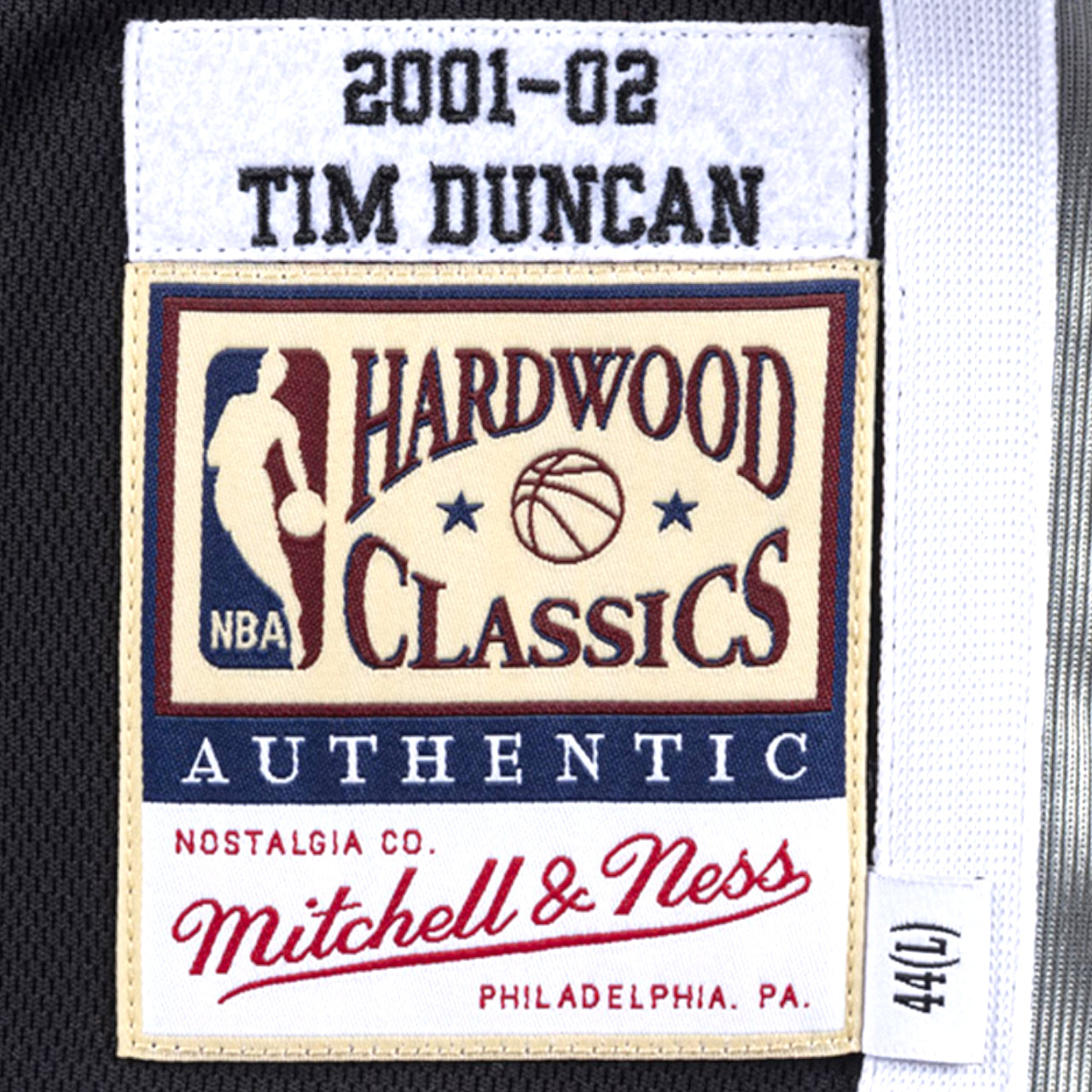 Tim Duncan San Antonio Spurs 2001-2002 Hardwood Classic Away Mitchell & Ness Authentic Jersey - Black