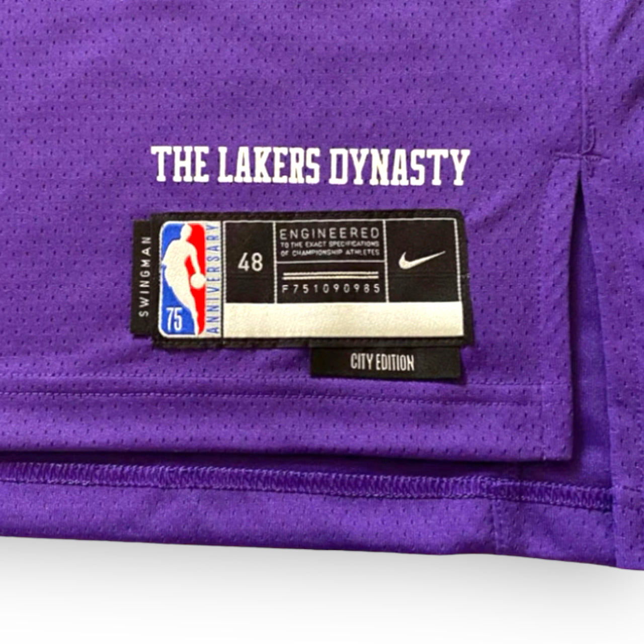 Carmelo Anthony Los Angeles Lakers 2021-2022 NBA 75th City Edition Nike Swingman Jersey - Purple