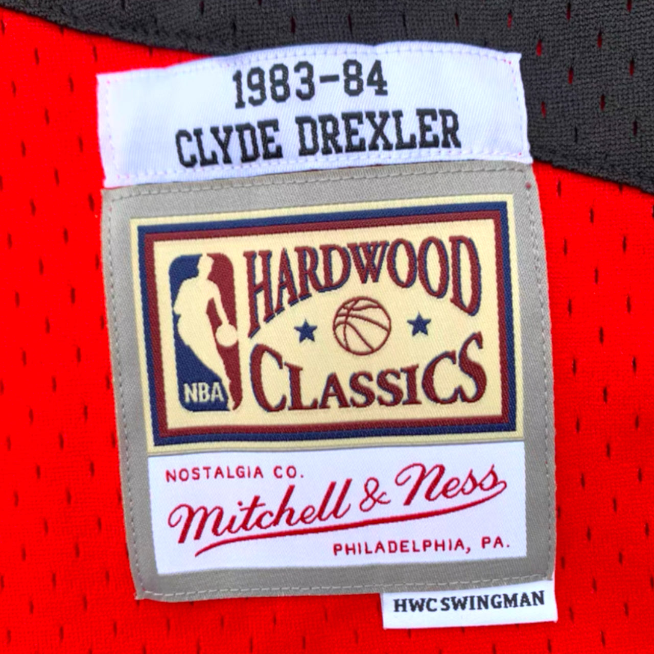 Clyde Drexler 1983-1984 Portland Trail Blazers Alternate Mitchell & Ness Swingman Jersey - Red - Hoop Jersey Store