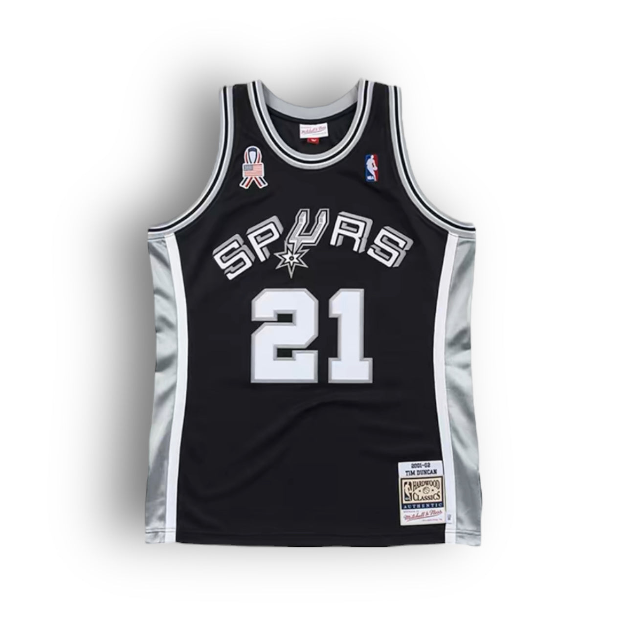 Tim Duncan San Antonio Spurs 2001 2002 Hardwood Classic Away Mitchell