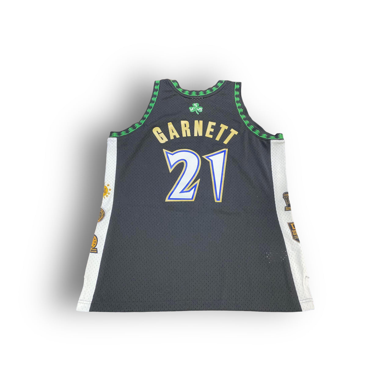 Kevin Garnett Boston Celtics x Minnesota Timberwolves Hall of Fame Player Special Edition Mitchell & Ness Swingman Jersey - Black White Green