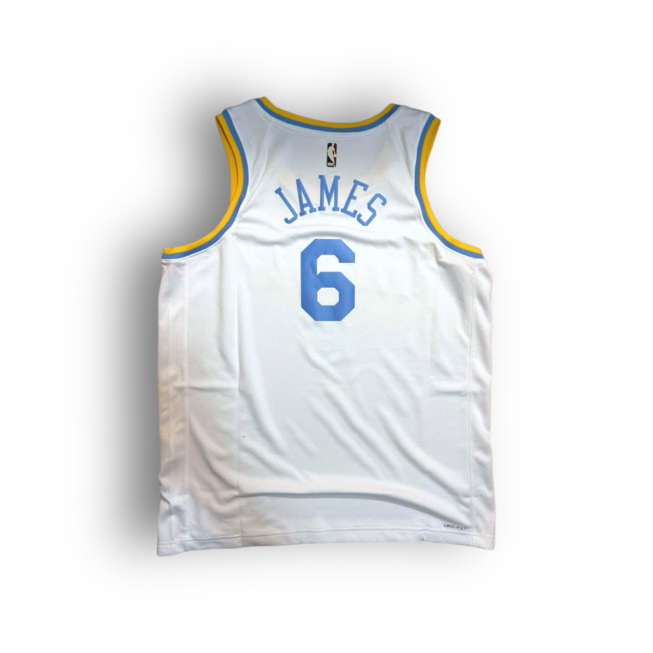 LeBron James Los Angeles Lakers 2022-2023 Classic Edition Nike Swingman Jersey - White/Blue #6 - Hoop Jersey Store