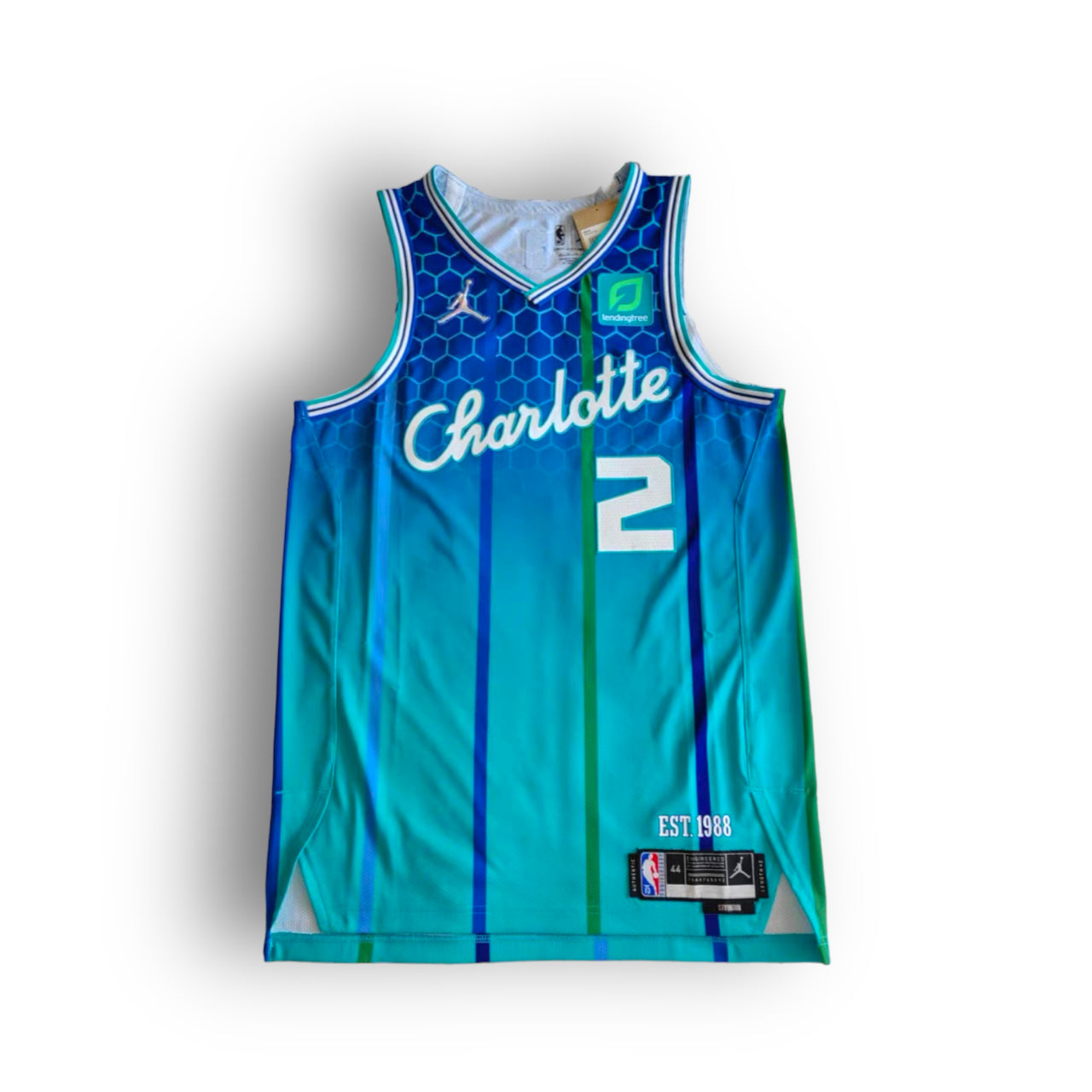 LaMelo Ball Charlotte Hornets 2021-2022 NBA 75th City Edition Nike Authentic Jersey #2 - Blue