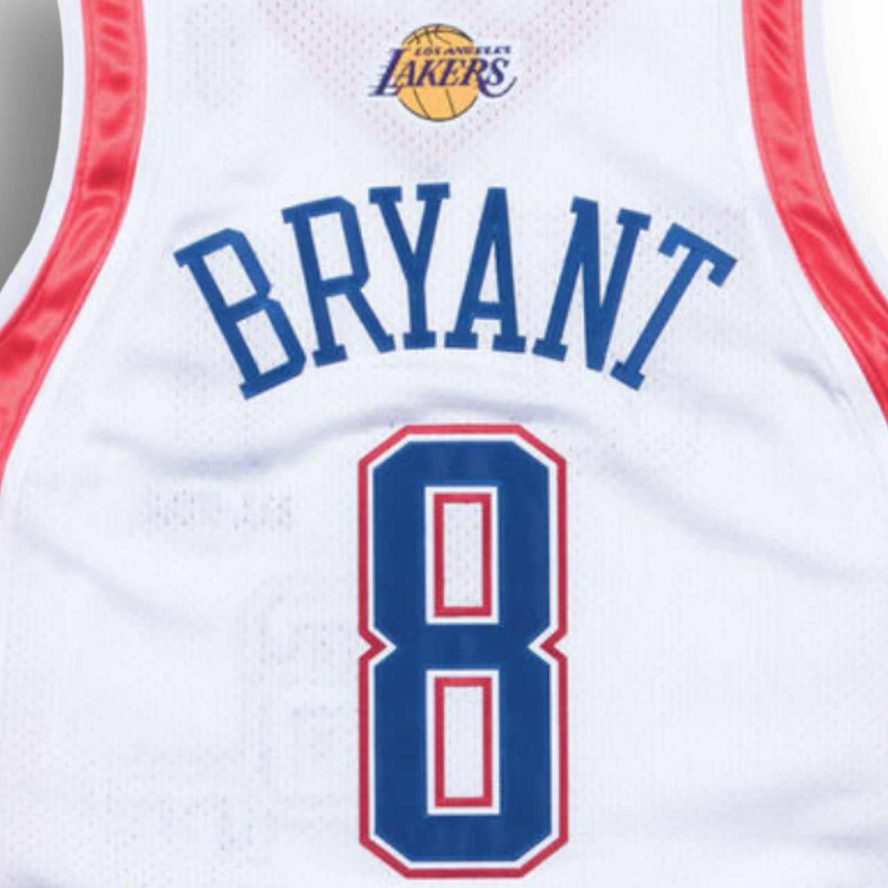 Mitchell and Ness Kobe Bryant Los Angeles Lakers 2004 NBA All-Star Game Western Team Authentic Jersey - White/Red/Blue #8 - Hoop Jersey Store