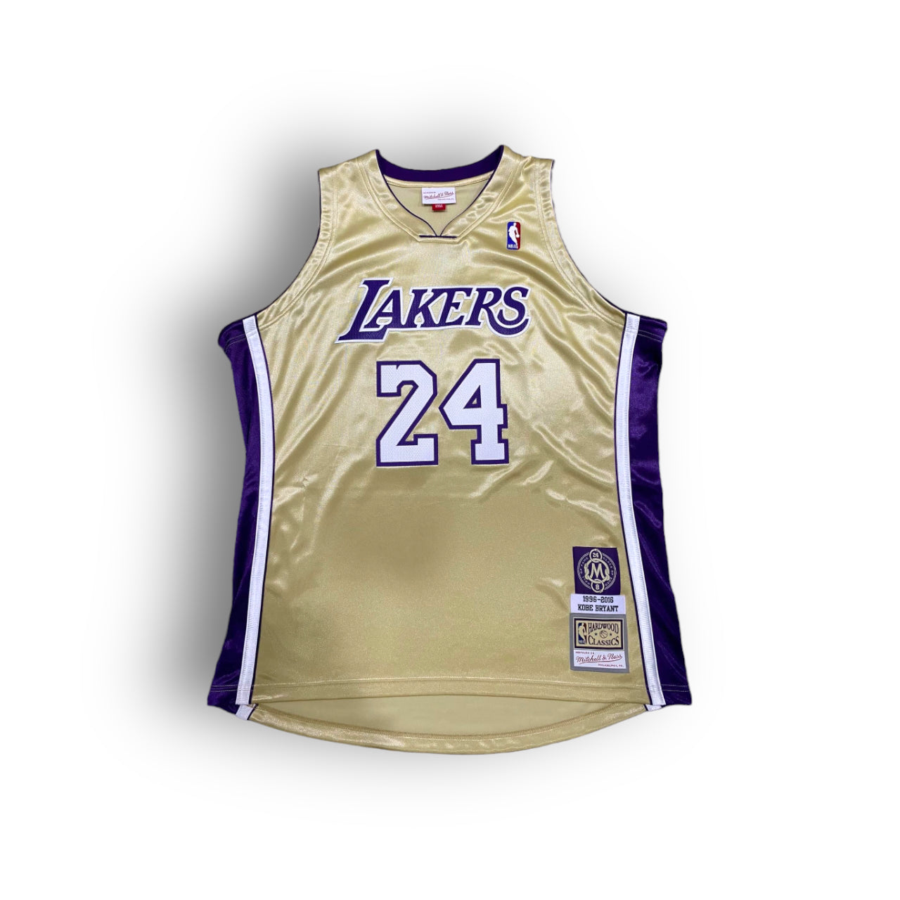Mitchell and Ness Kobe Bryant Los Angeles Lakers Hall of Fame Edition feat. "Mamba Academy" Authentic Jersey - Gold #24 - Hoop Jersey Store
