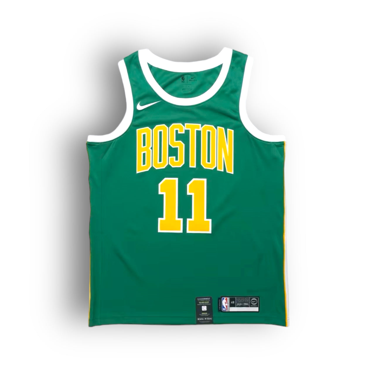 Kyrie Irving Boston Celtics 2018-2019 Earned Edition Nike Swingman Jersey - Green/Yellow