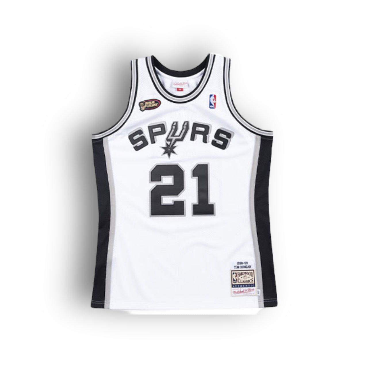 Tim Duncan San Antonio Spurs 1998-1999 NBA Finals Edition Hardwood Classic Home Mitchell & Ness Authentic Jersey - White