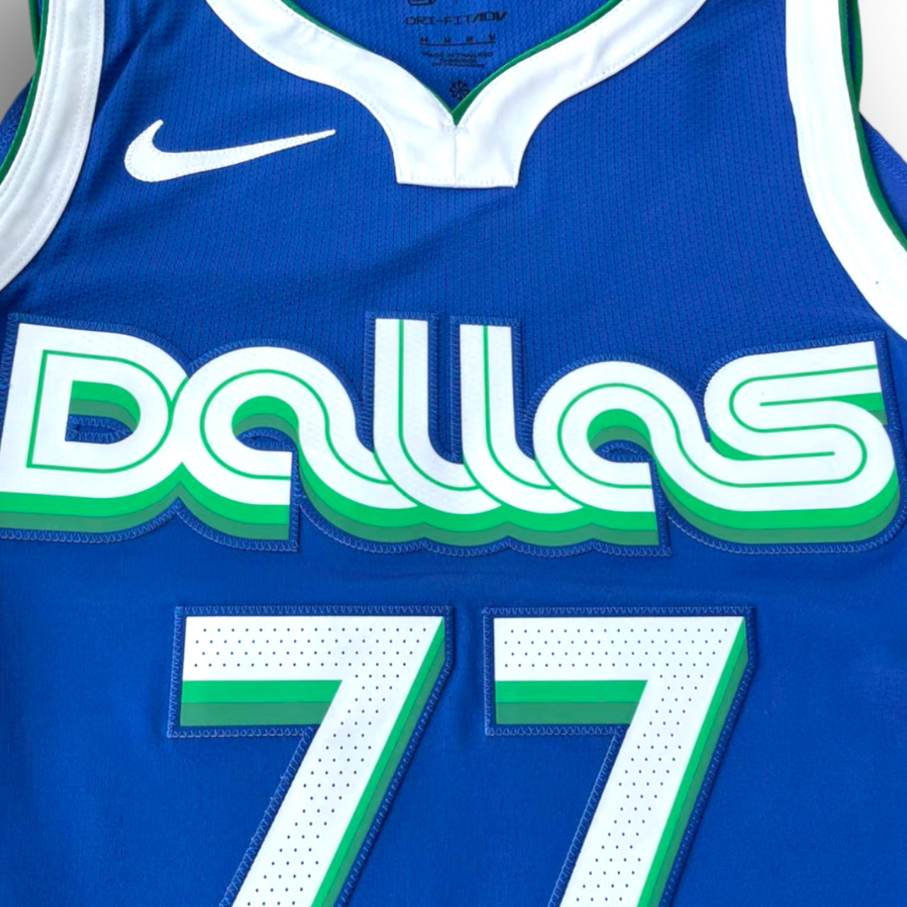 Luka Doncic Dallas Mavericks 2022-2023 City Edition Nike Authentic Jersey - Blue/Green - Hoop Jersey Store