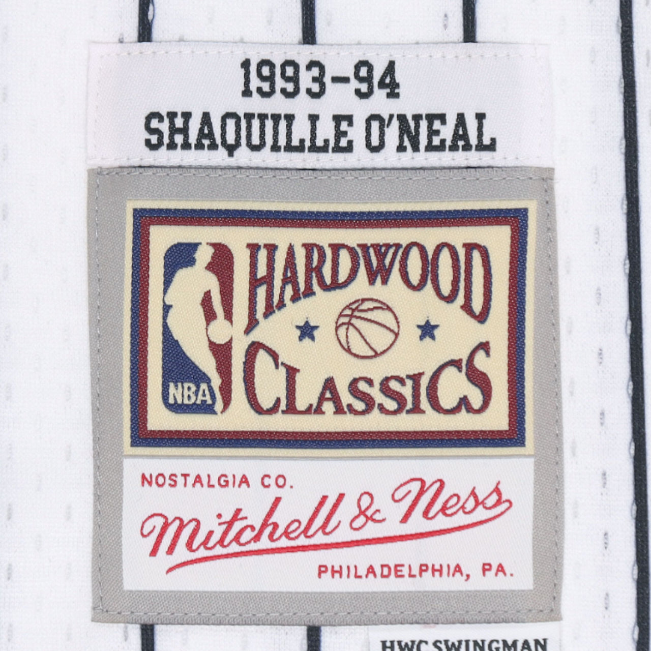 Shaquille O'Neal 1993-1994 Orlando Magic Home Mitchell & Ness Swingman Jersey - White - Hoop Jersey Store