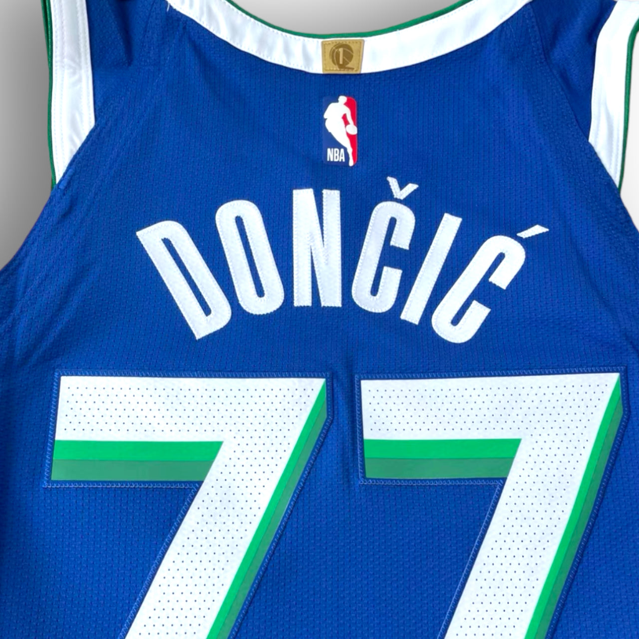 Luka Doncic Dallas Mavericks 2022-2023 City Edition Nike Authentic Jersey - Blue/Green - Hoop Jersey Store