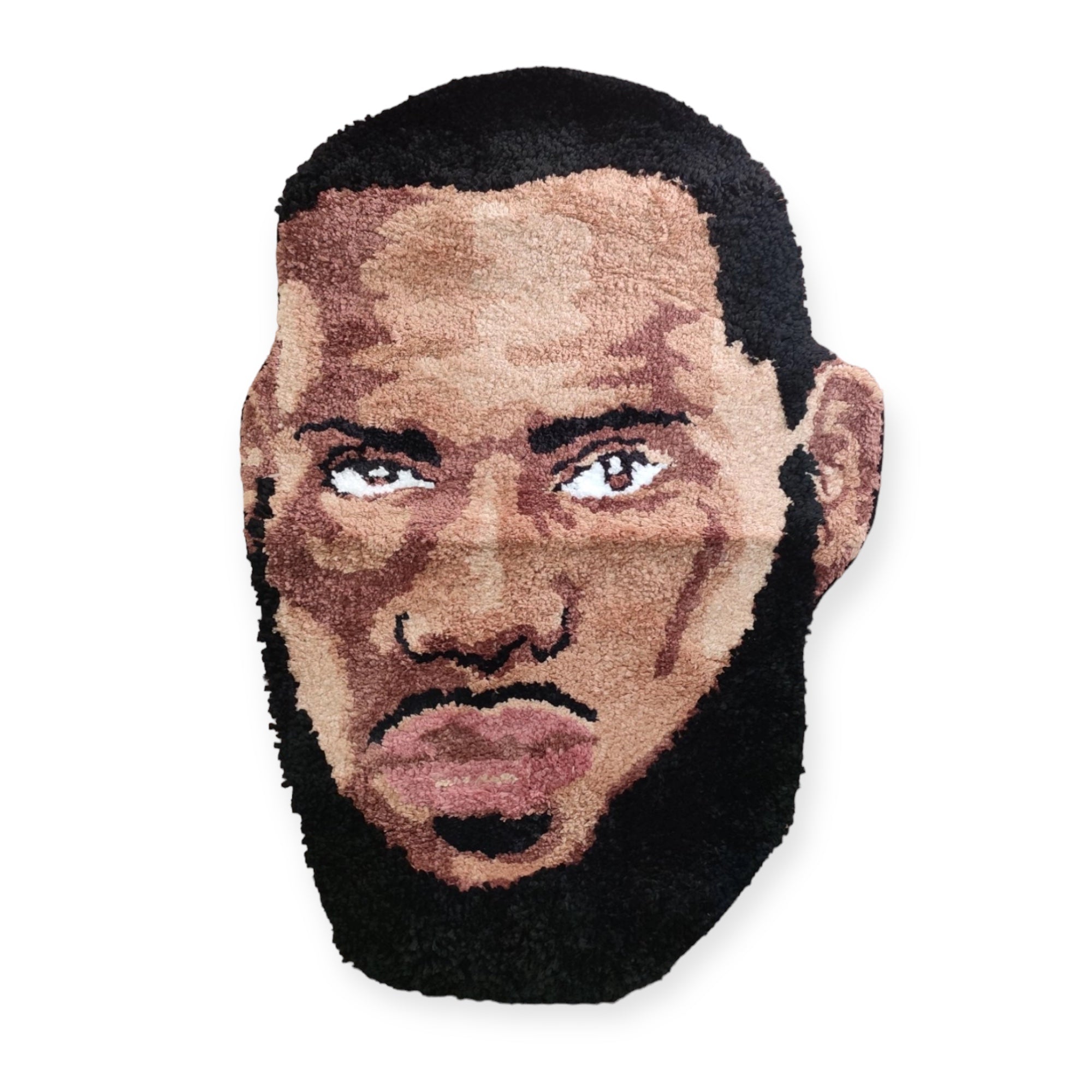 LeBron James "King's Face"  Hand-Crafted Tufting Heavy Carpet Premium (Limited to 10)