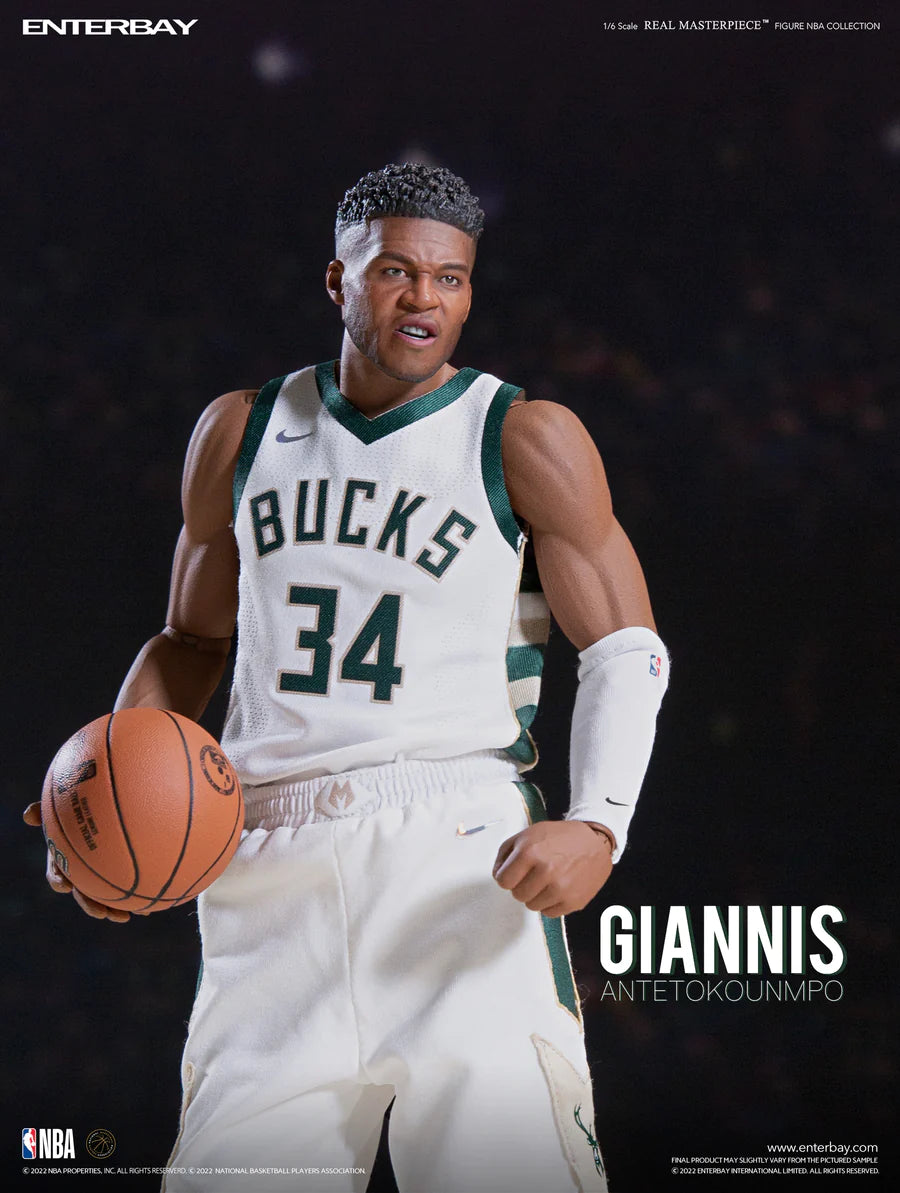 Enterbay 1/6 NBA Collection: Giannis Antetokounmpo NBA Action 12inches Figure