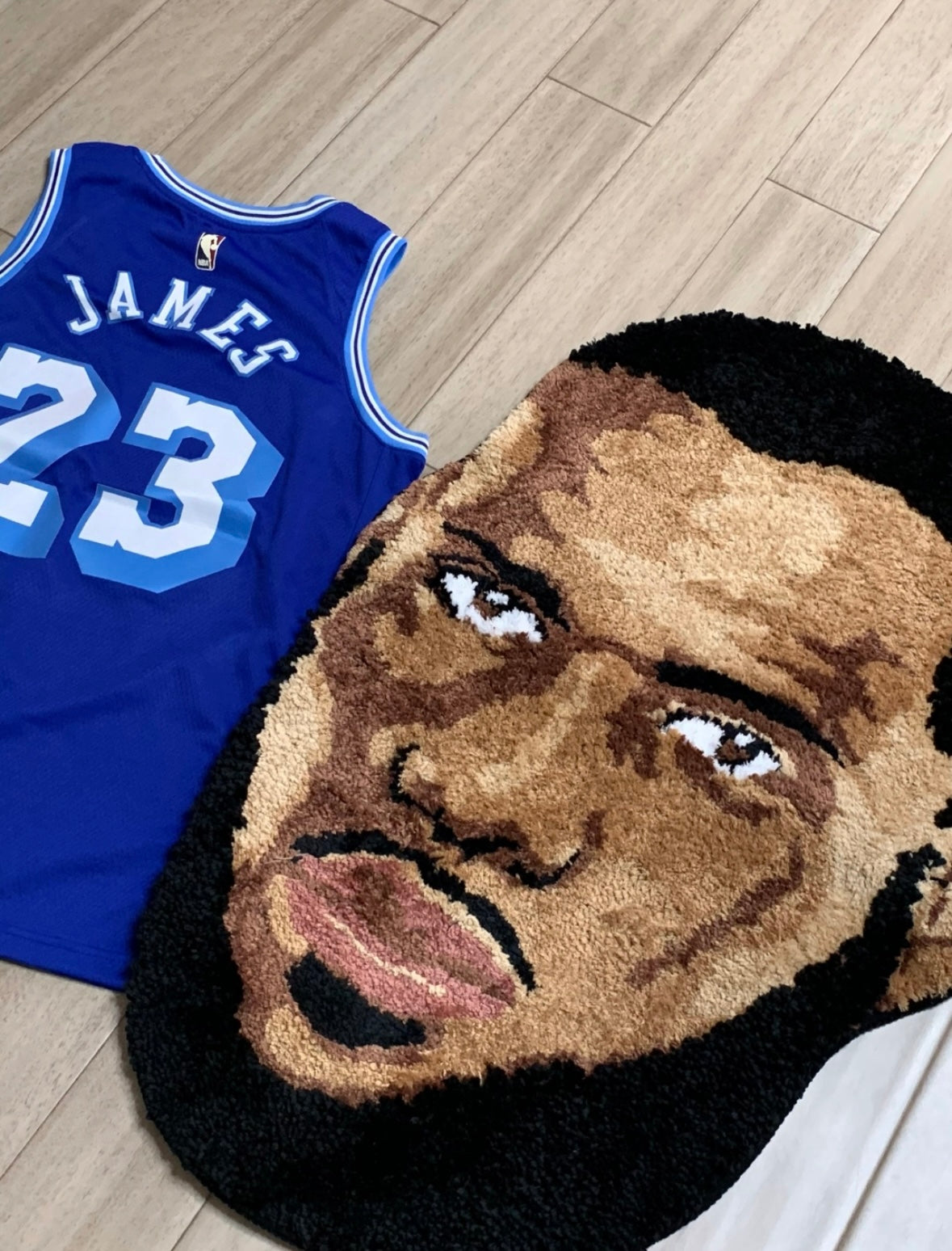 LeBron James "King's Face"  Hand-Crafted Tufting Heavy Carpet Premium (Limited to 10)