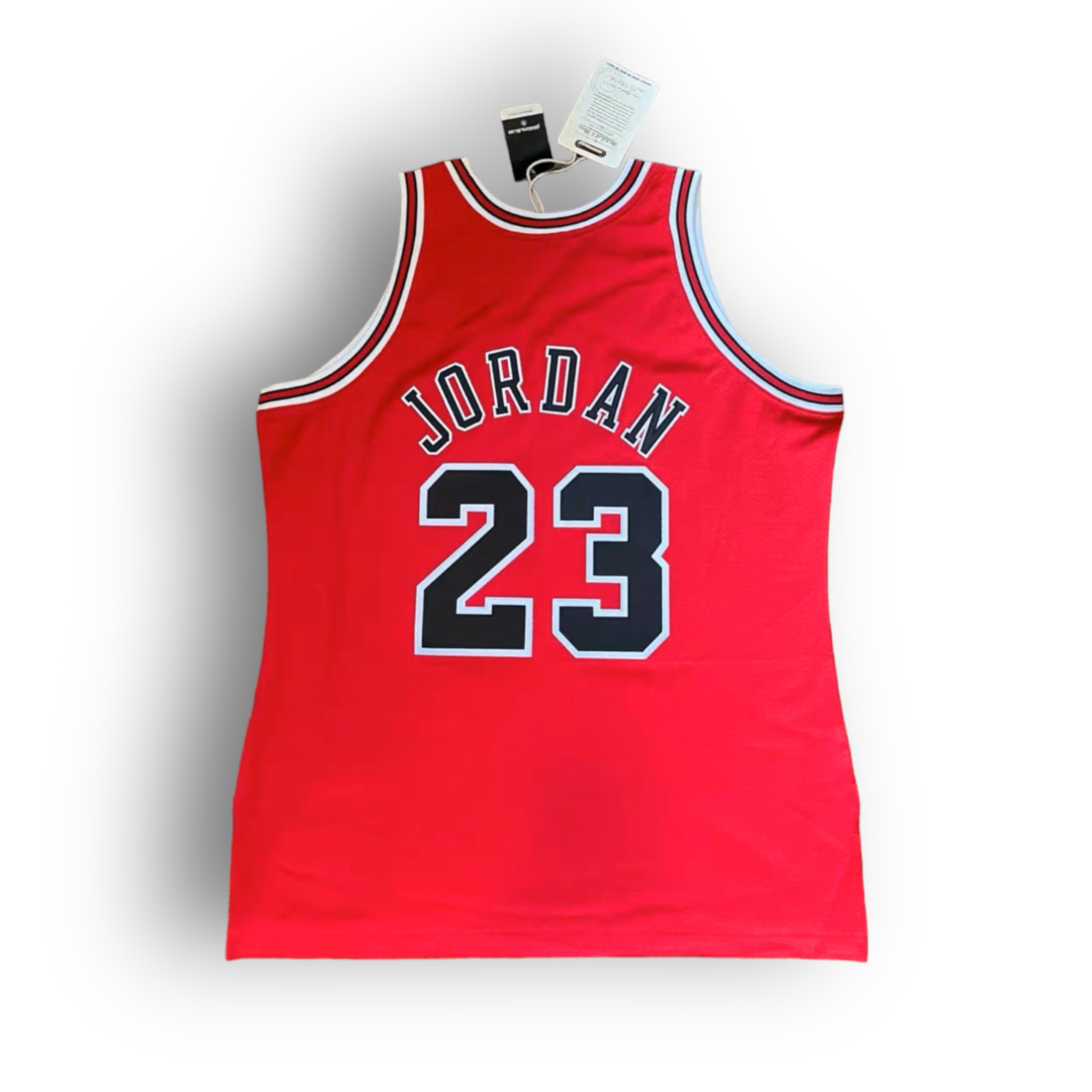 Mitchell & Ness Michael Jordan 97-98 Chicago Bulls 23 "NBA Final" Away Authentic Jersey - Red - Hoop Jersey Store