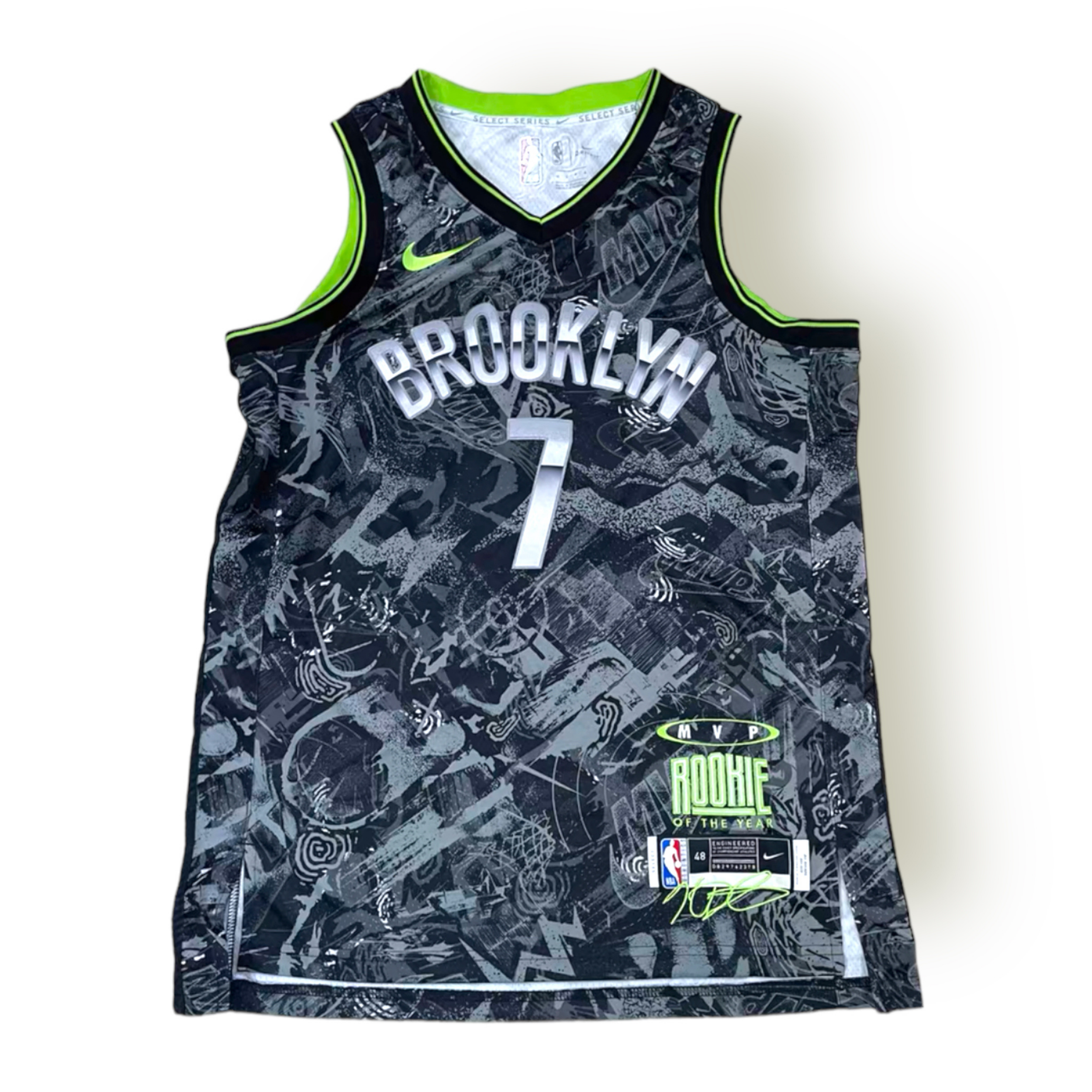 Kevin Durant Brooklyn Nets MVP Series Nike Swingman Jersey - Grey - Hoop Jersey Store