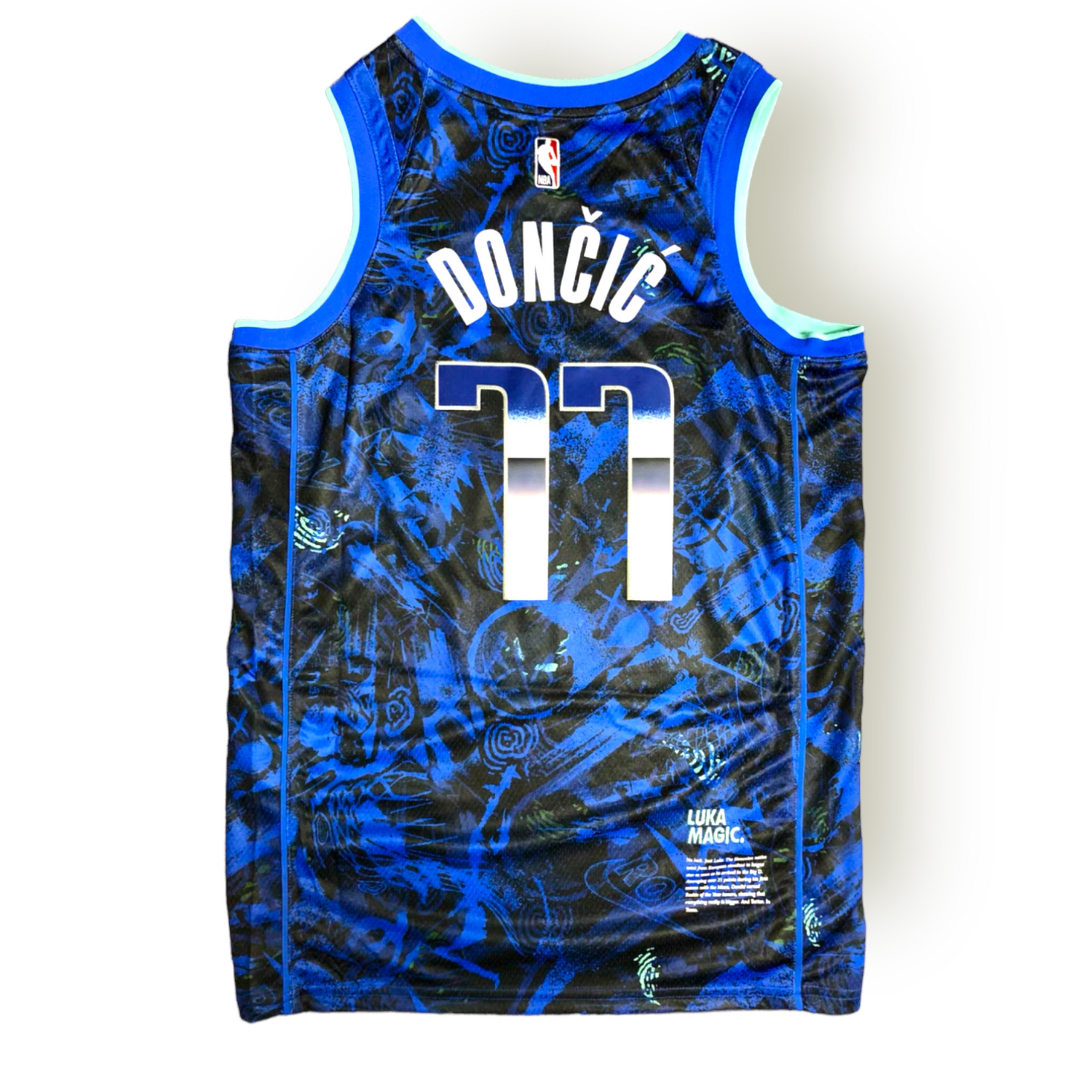 Luka Doncic Dallas Mavericks MVP Series Nike Swingman Jersey - Blue - Hoop Jersey Store