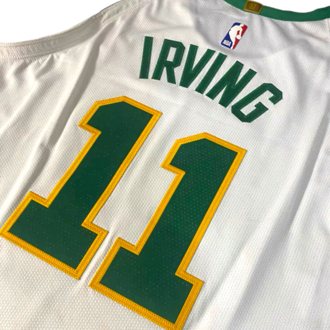 Kyrie Irving Boston Celtics 2018-2019 City Edition Nike Authentic Jersey - Green/White/Yellow - Hoop Jersey Store