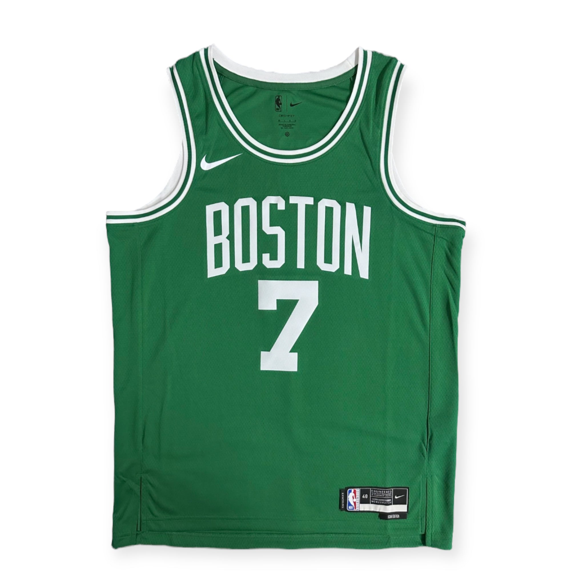Nike Jaylen Brown Boston Celtics Icon Edition Swingman Jersey- Green