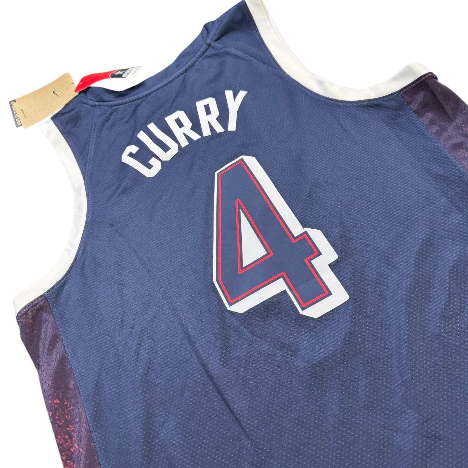 Nike Stephen Curry 2024 Olympic Team USA Basketball Road Swingman Jersey - Navy