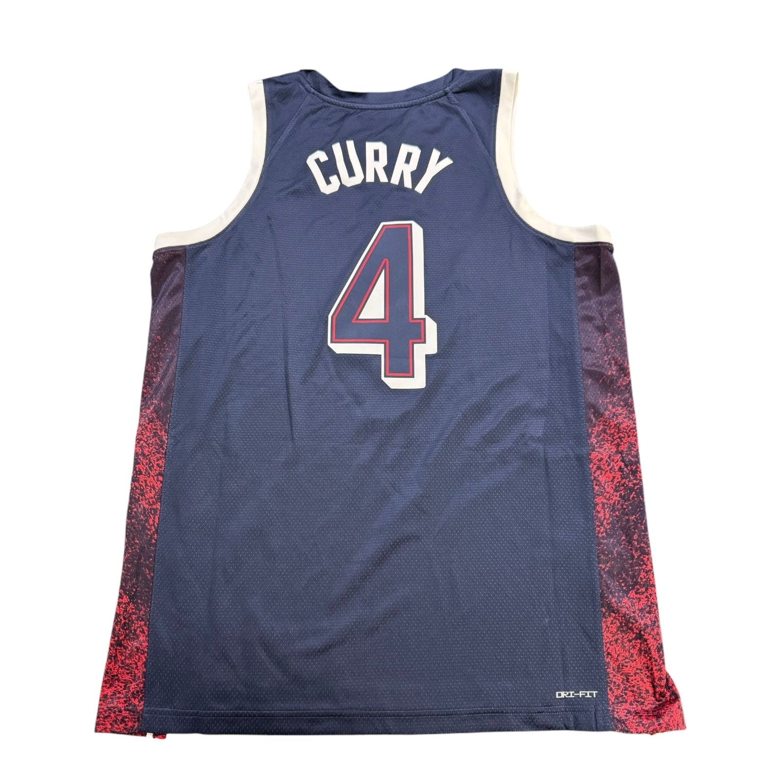 Nike Stephen Curry 2024 Olympic Team USA Basketball Road Swingman Jersey - Navy