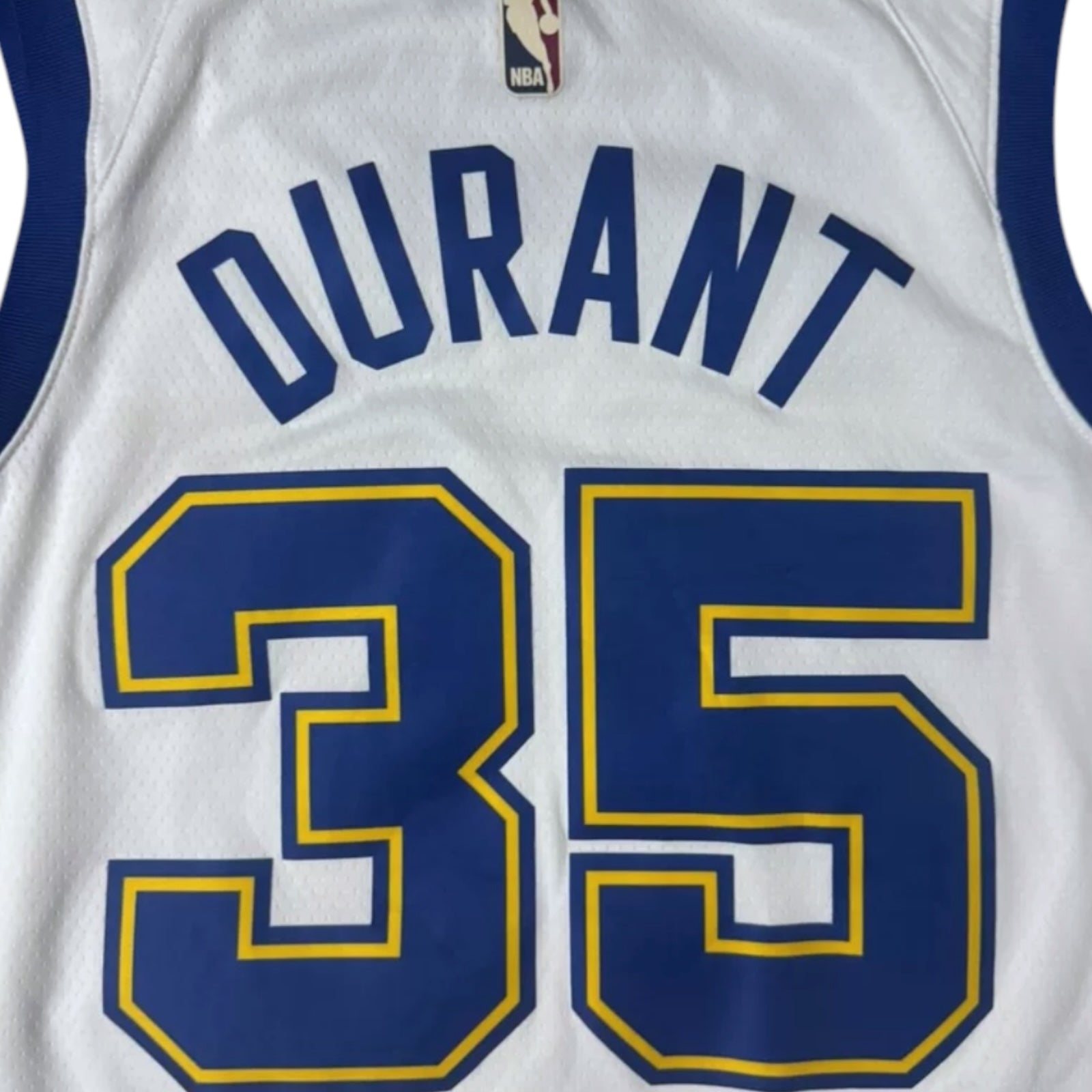 Kevin Durant Golden State Warriors 2017-2018 Classic Edition Nike Swingman Jersey - White/Blue