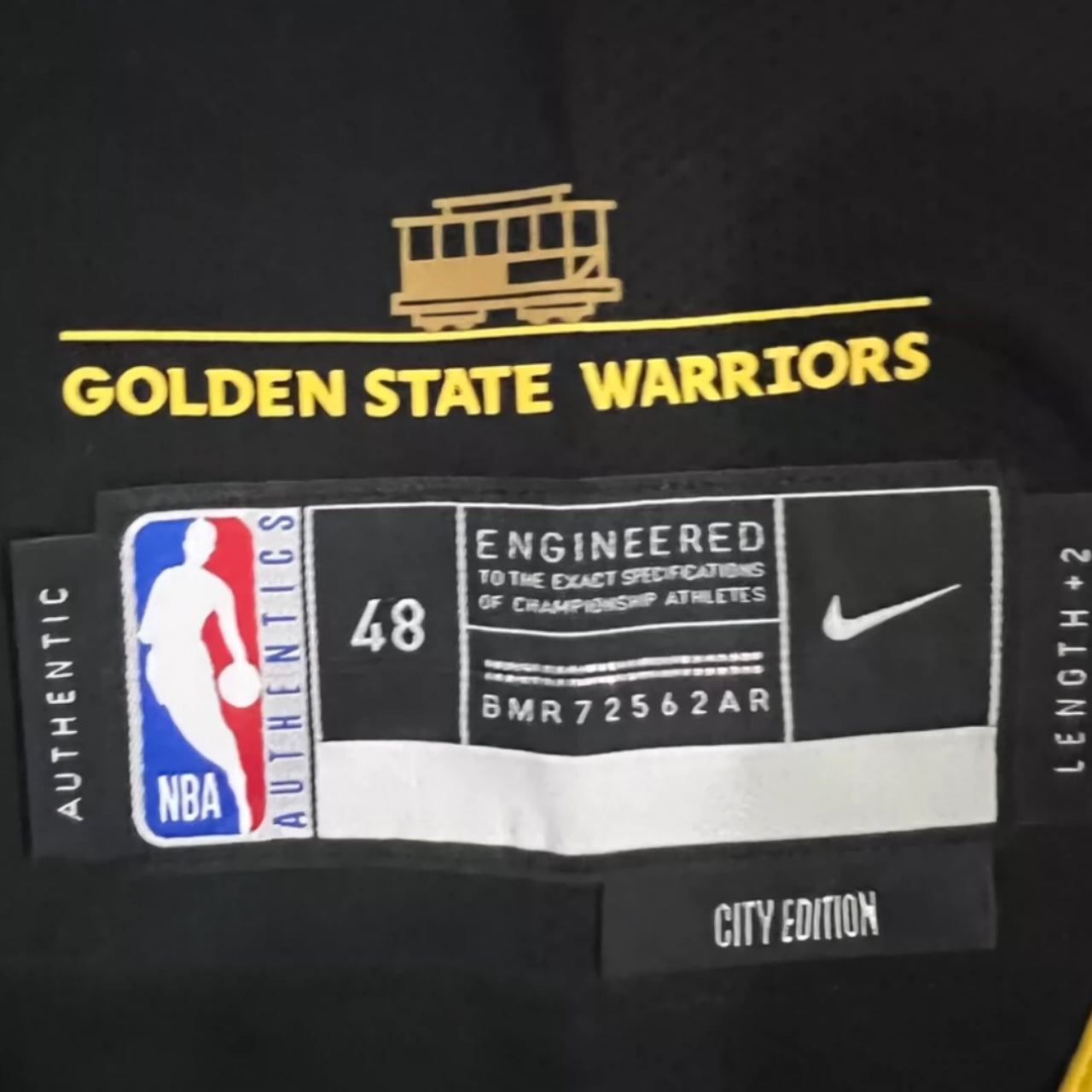 Stephen Curry Golden State Warriors 2023-2024 City Edition Nike Authentic Jersey- Black