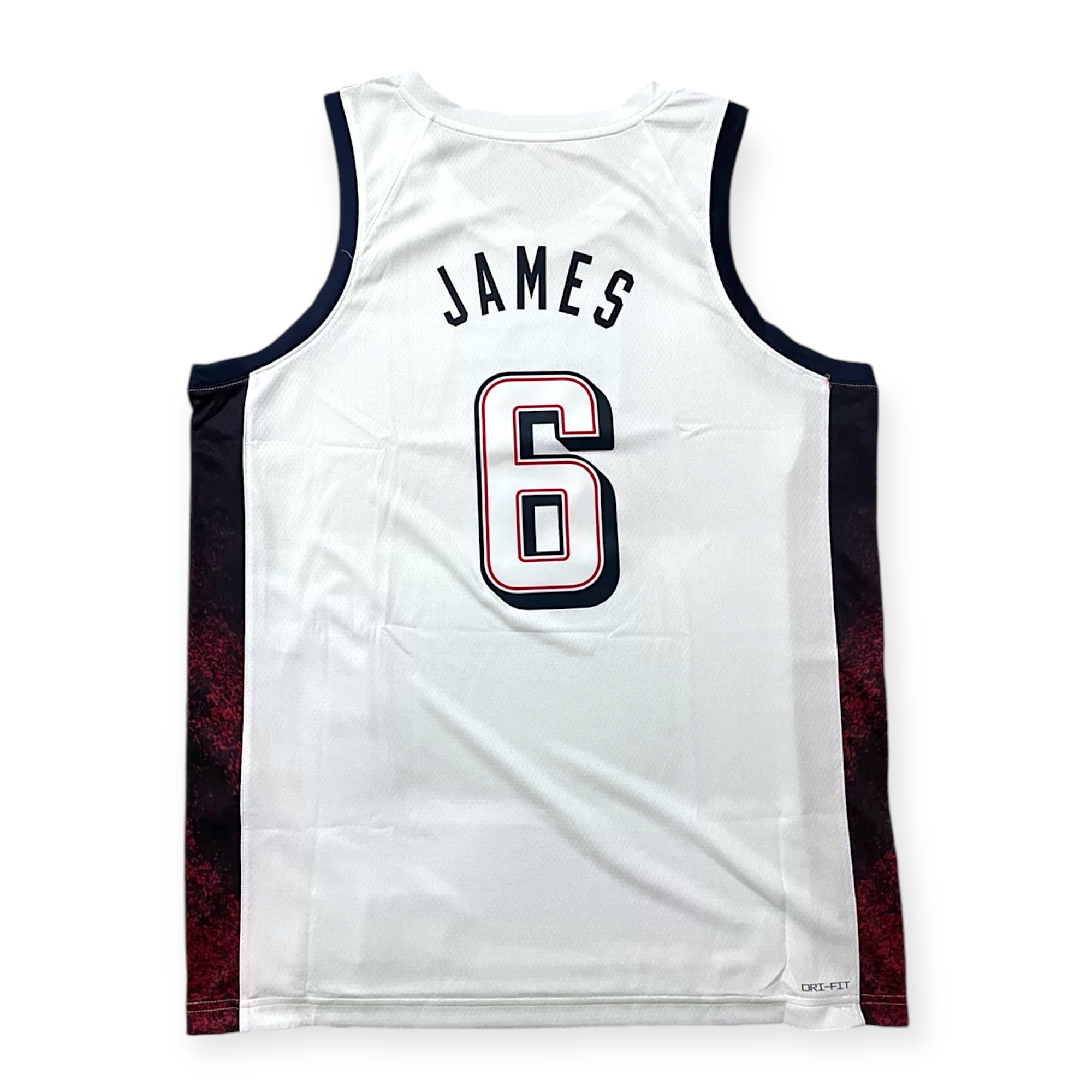 Nike 2024 Team USA Basketball Olympic LeBron James Swingman Jersey – White