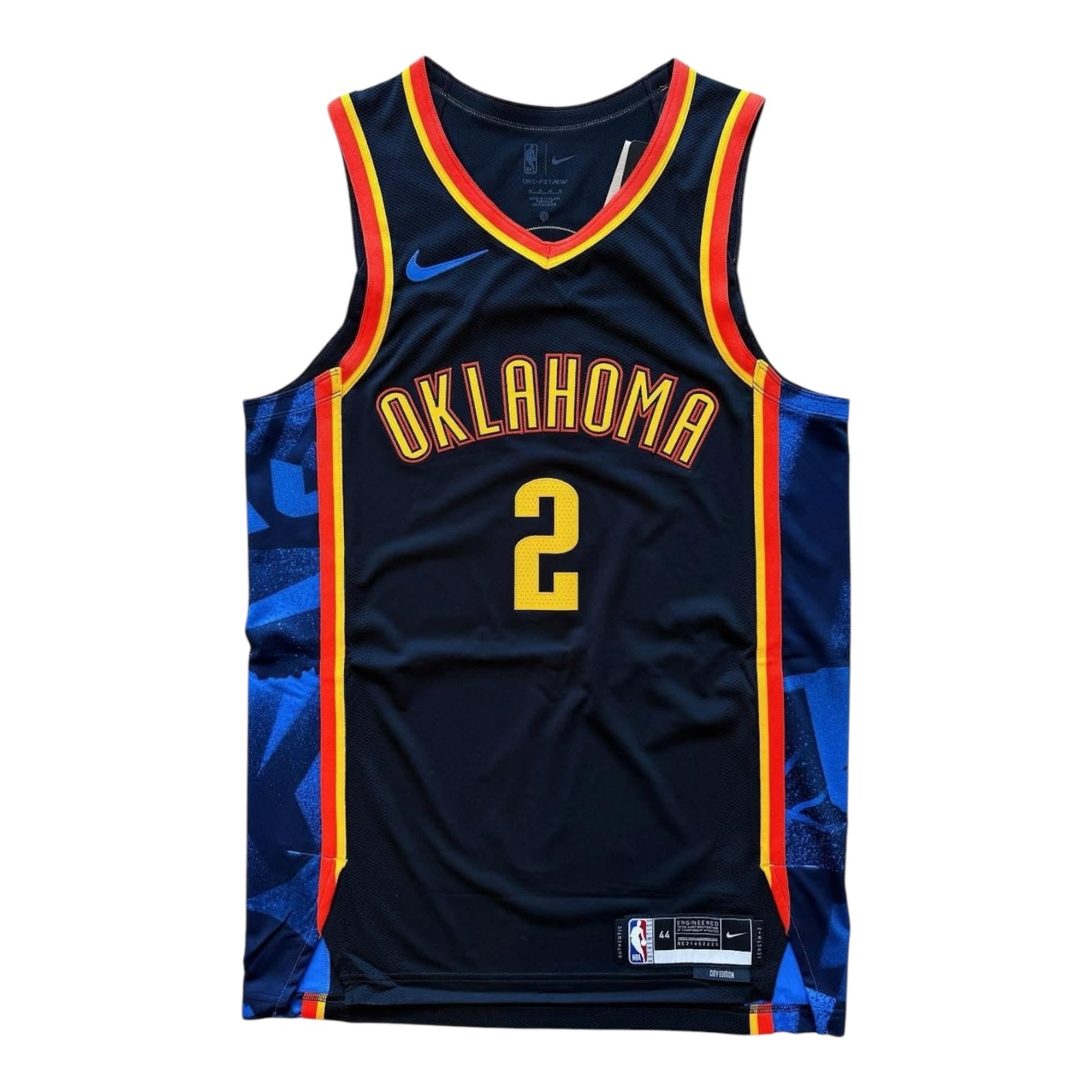 Nike Shai Gilgeous-Alexander Oklahoma City Thunder 2024-2025 City Edition Authentic Jersey - Navy