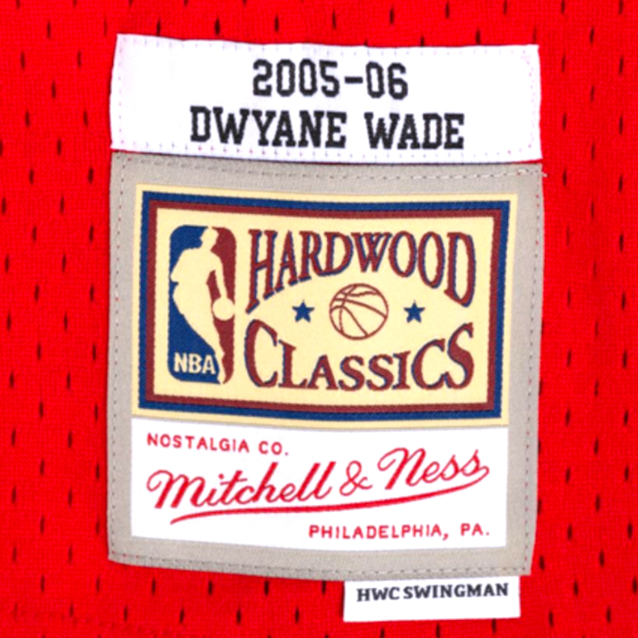 Mitchell and Ness Dwyane Wade Miami Heat 2005-2006 Alternate Swingman Jersey - Red - Hoop Jersey Store