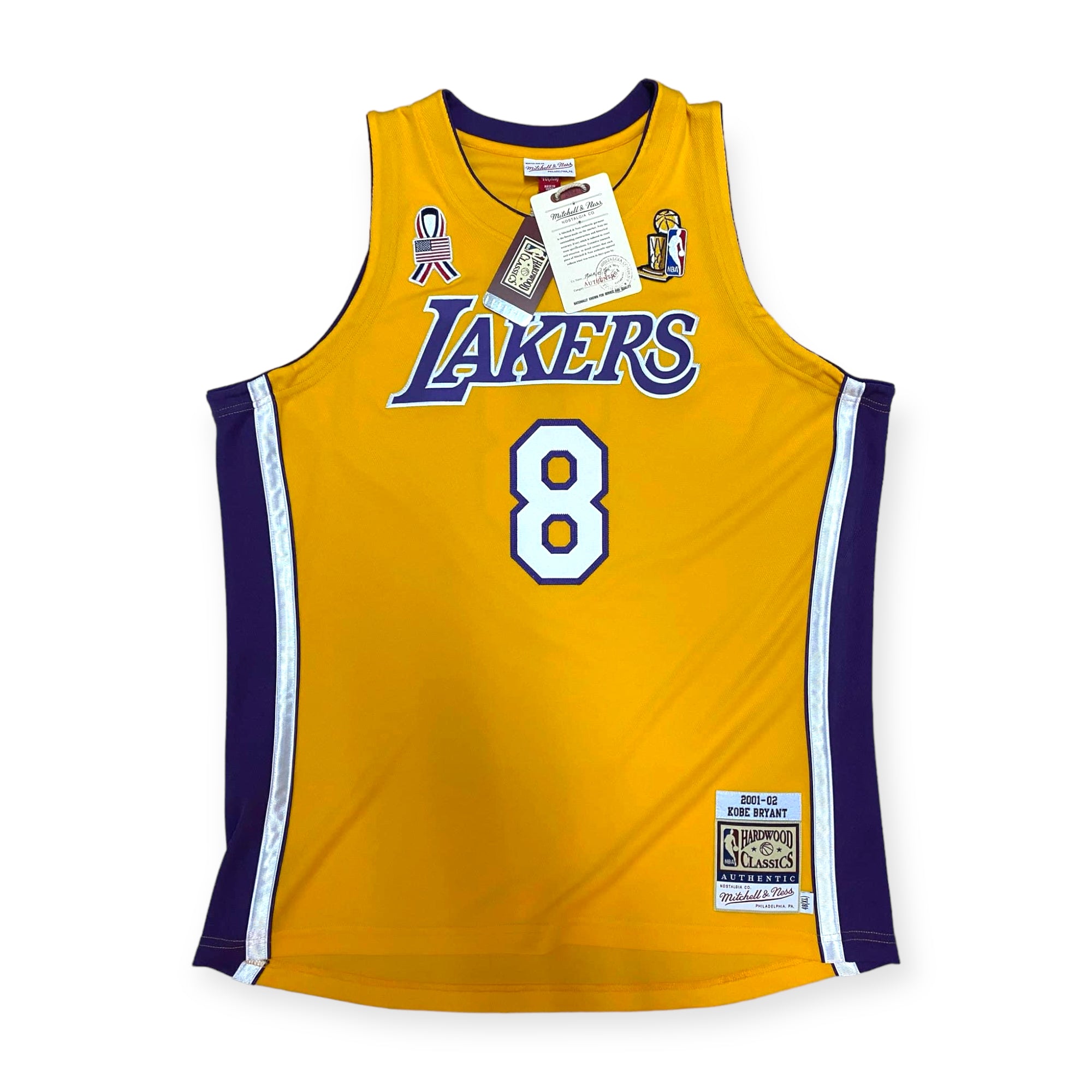 Mitchell & Ness Kobe Bryant LA Lakers 2001-2002 NBA Finals Authentic J