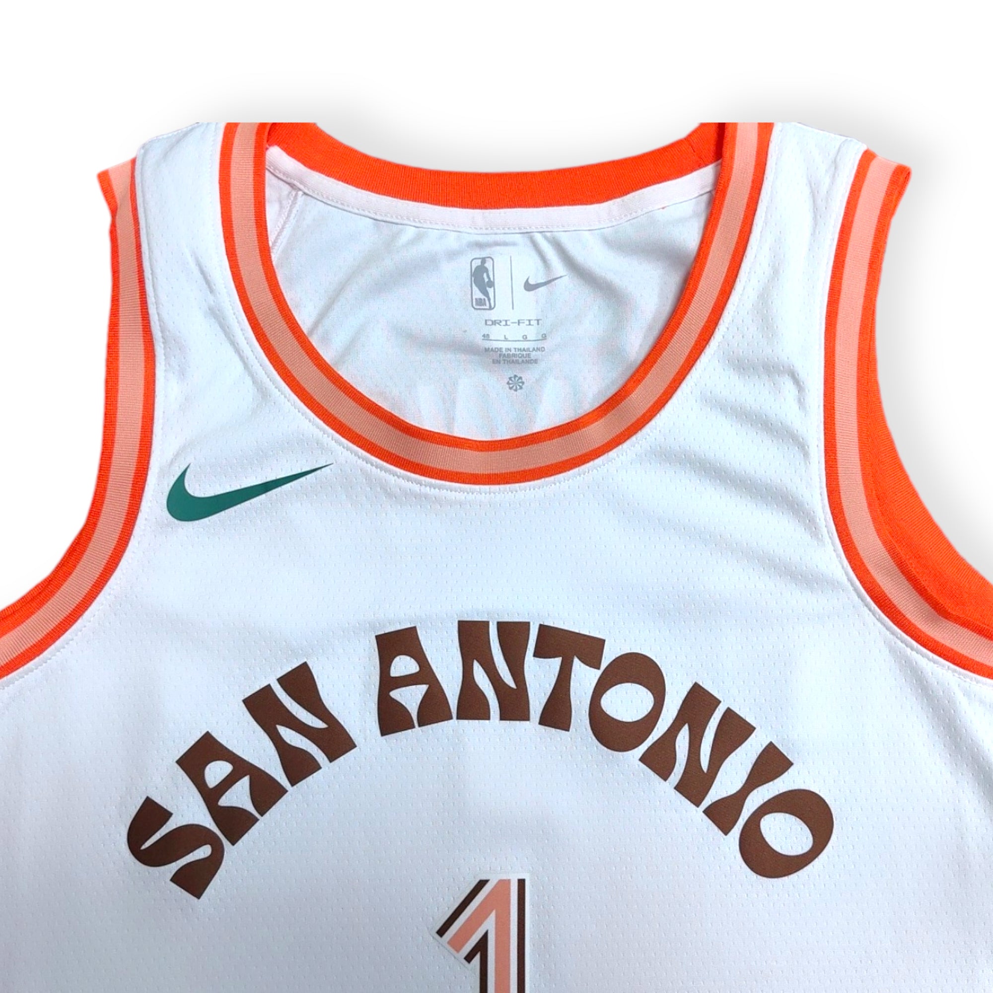 Nike Victor Wembanyama San Antonio Spurs 2023-2024 City Edition Swingman Jersey- White