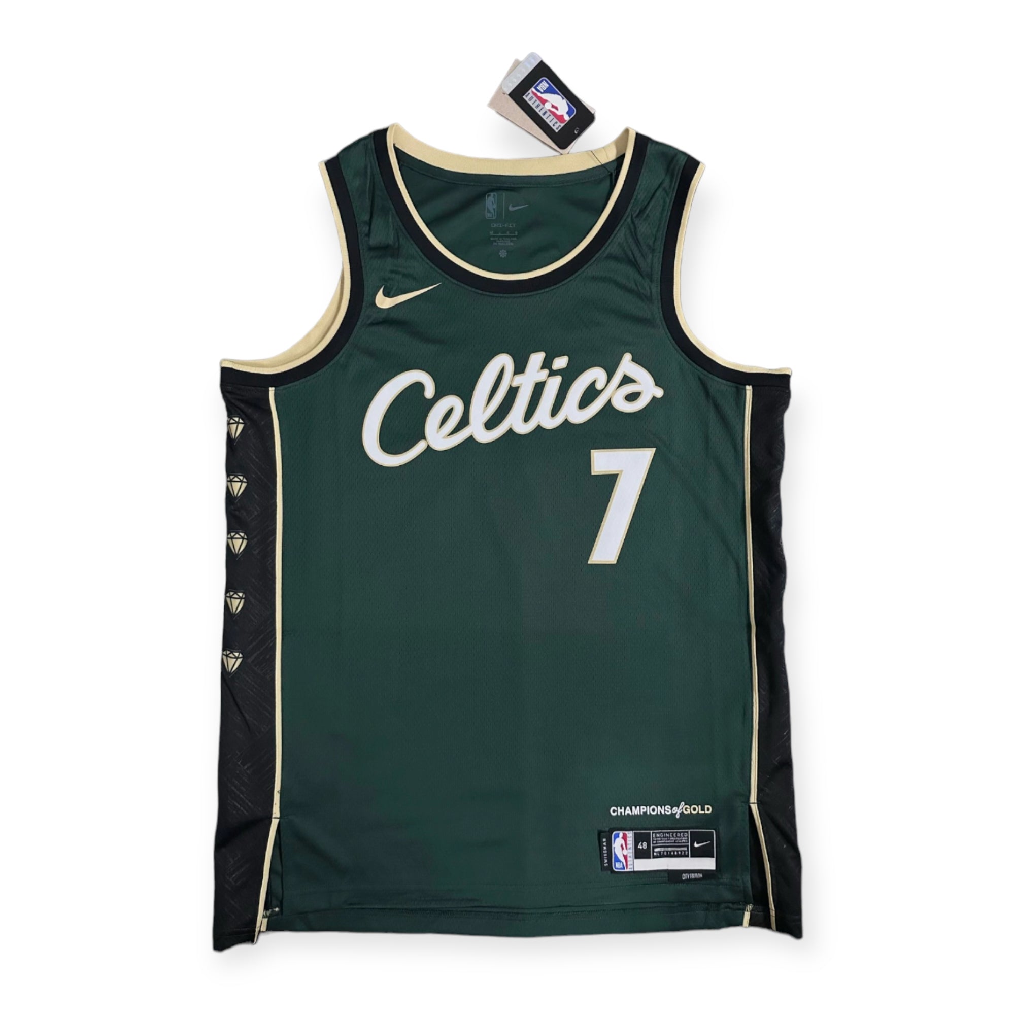 Nike Jaylen Brown Boston Celtics 2022-2023 City Edition Green Swingman Jersey - Green