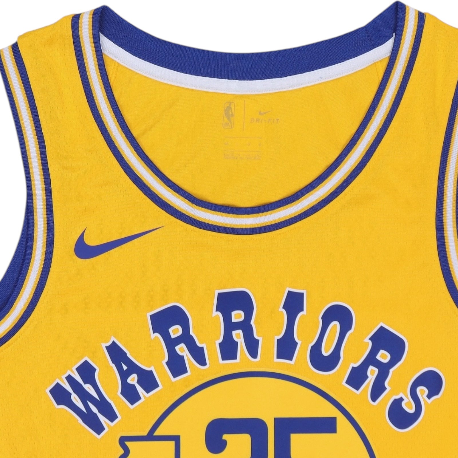 Kevin Durant Golden State Warriors 2018-2019 Classic Edition Nike Swingman Jersey - Yellow/Blue