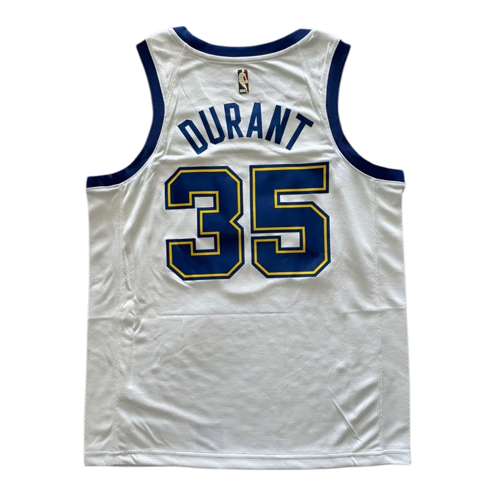 Kevin Durant Golden State Warriors 2017-2018 Classic Edition Nike Swingman Jersey - White/Blue